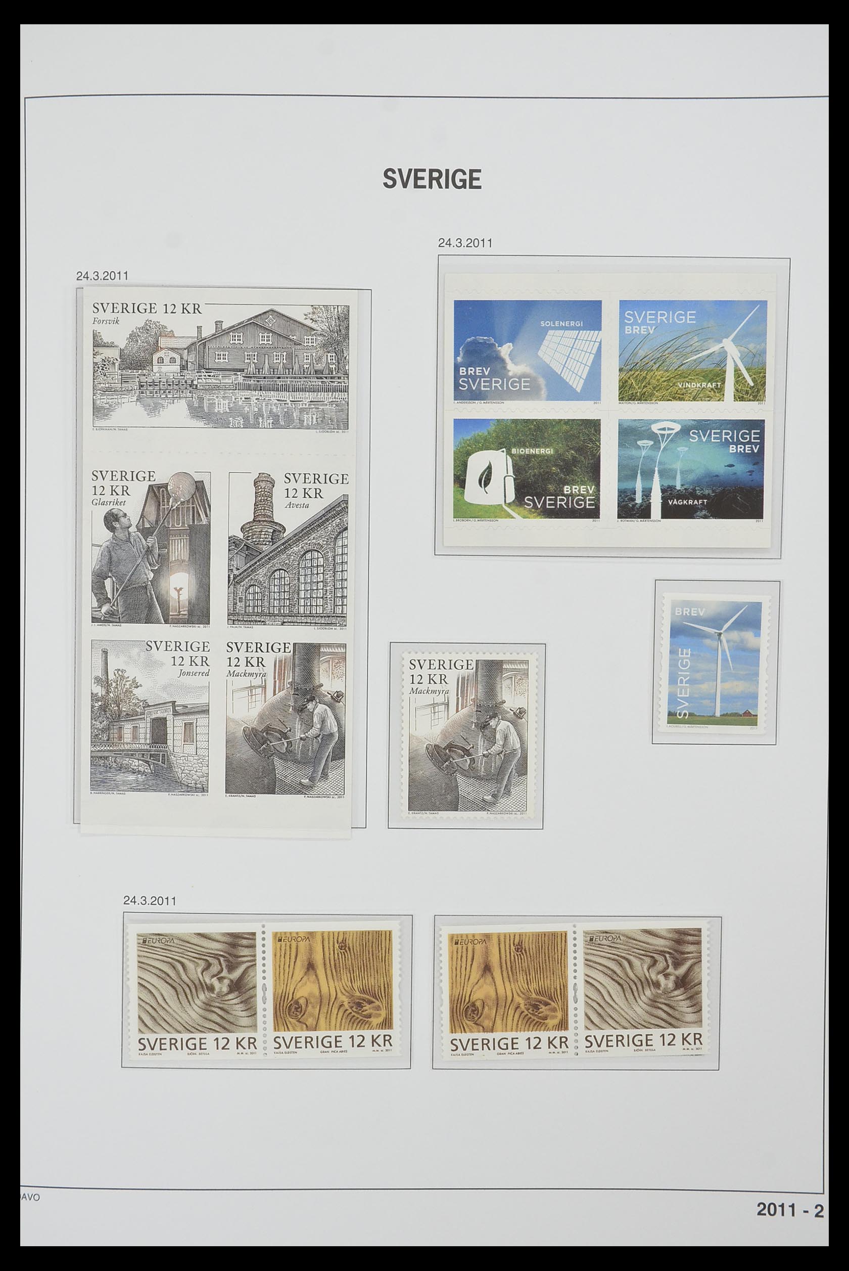 33520 409 - Postzegelverzameling 33520 Zweden 1855-2013.