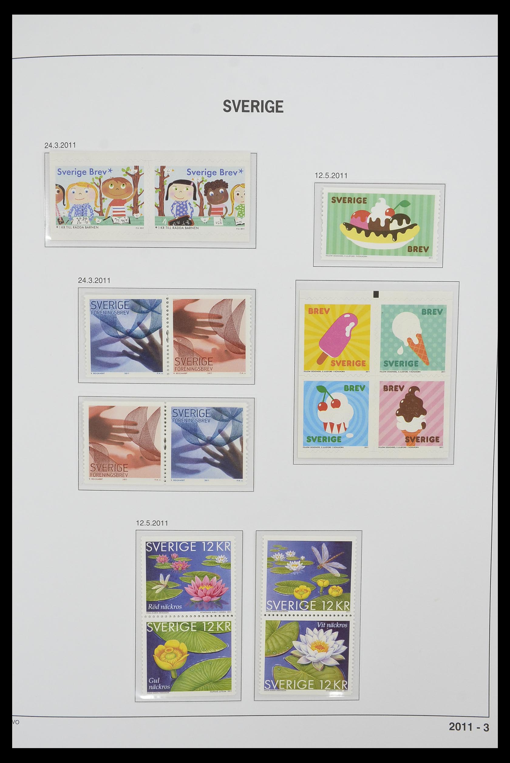 33520 412 - Postzegelverzameling 33520 Zweden 1855-2013.