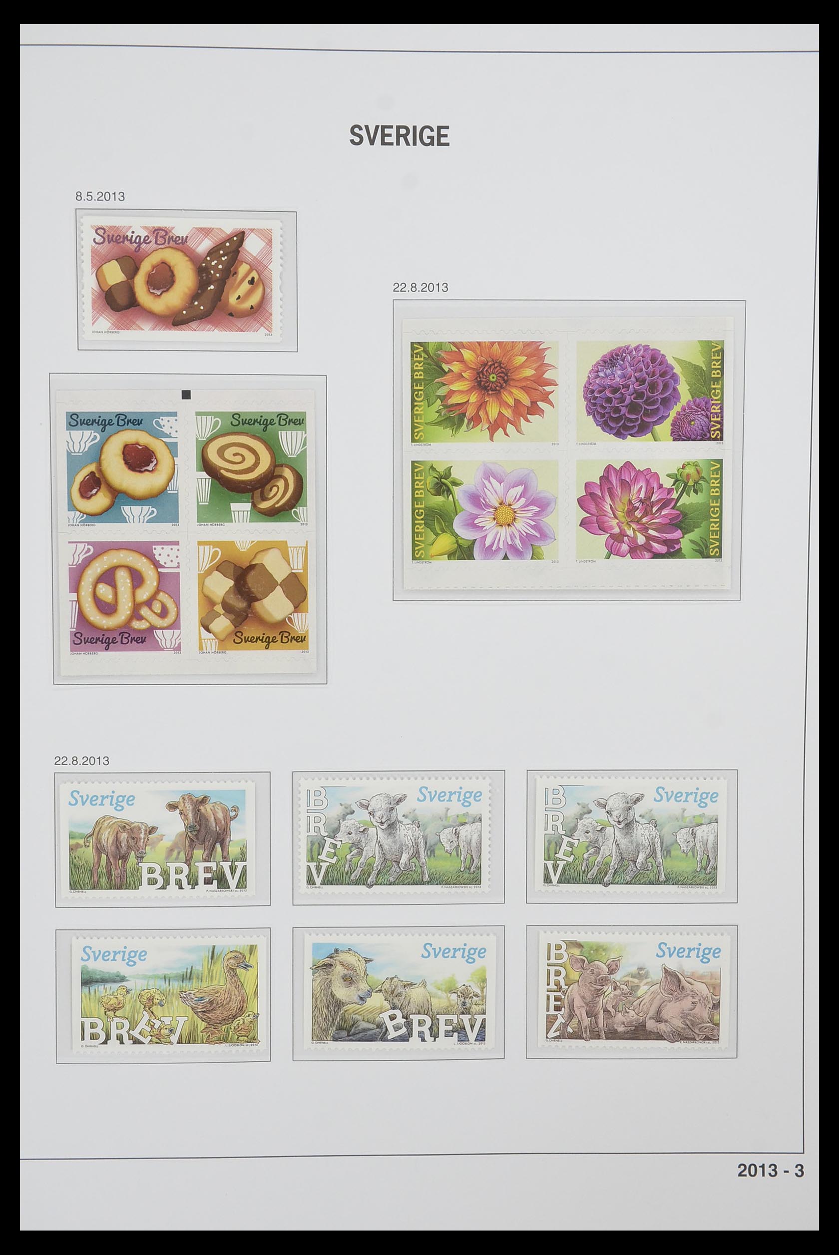 33520 430 - Postzegelverzameling 33520 Zweden 1855-2013.