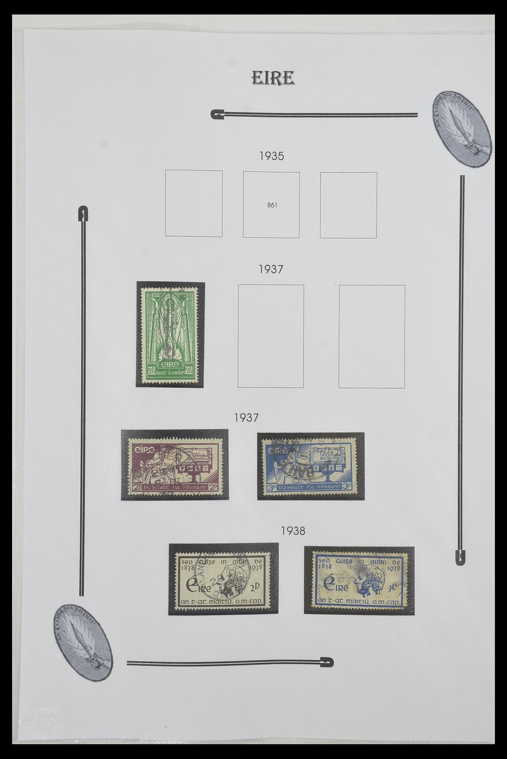 33522 006 - Postzegelverzameling 33522 Ierland 1922-2015.