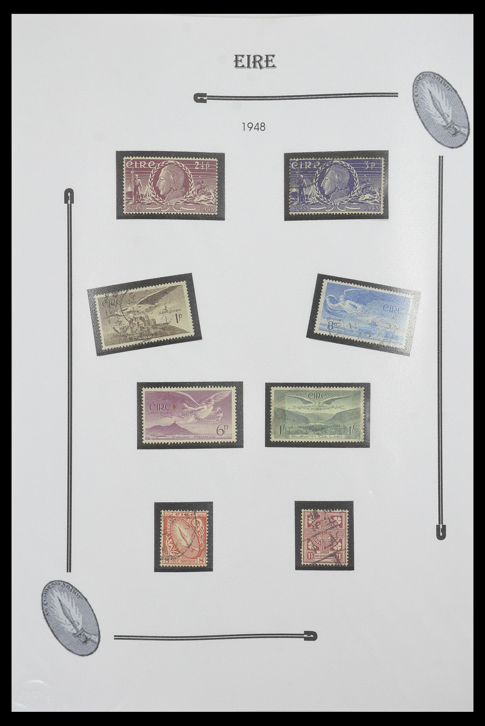 33522 010 - Postzegelverzameling 33522 Ierland 1922-2015.
