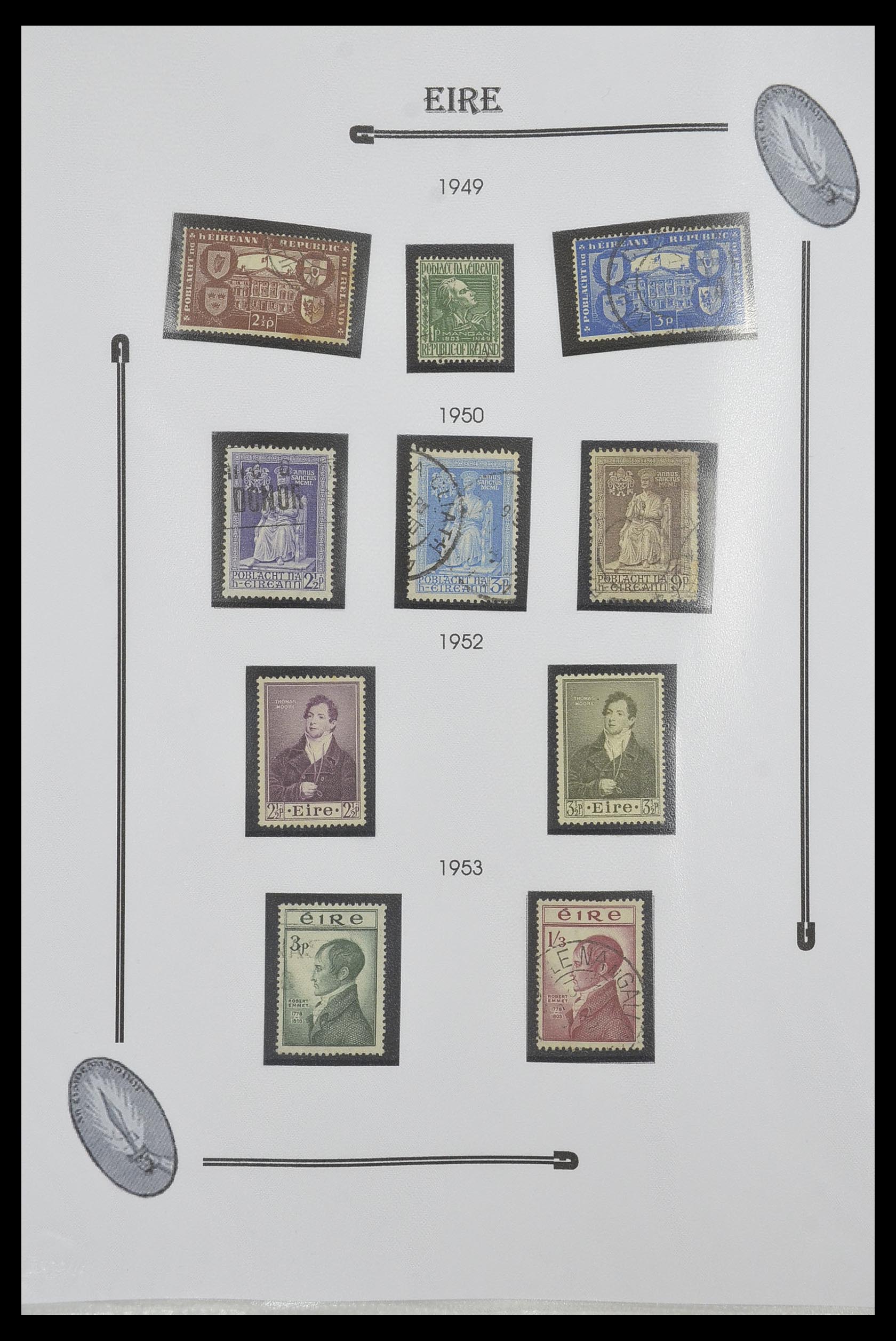 33522 011 - Postzegelverzameling 33522 Ierland 1922-2015.