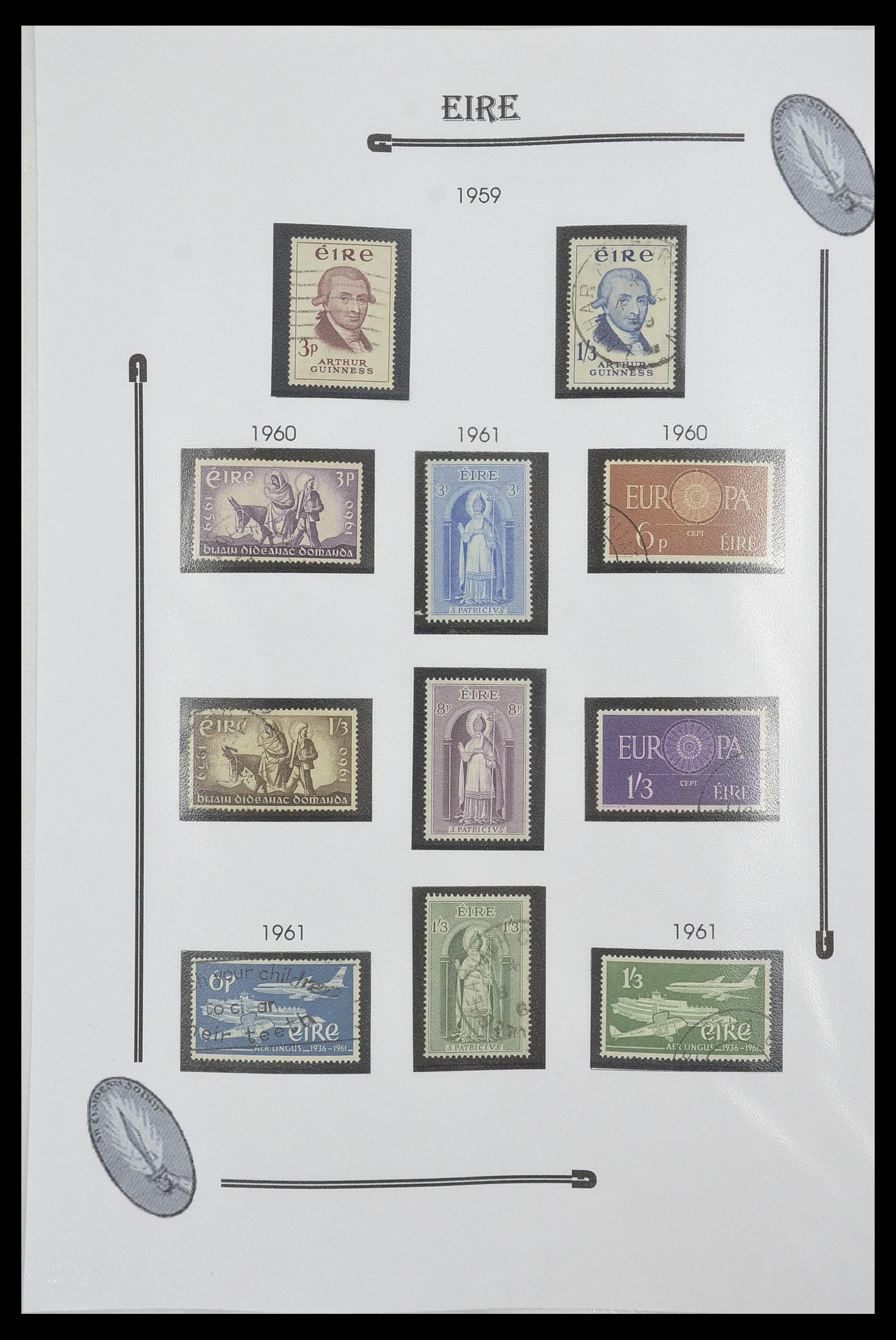 33522 014 - Postzegelverzameling 33522 Ierland 1922-2015.