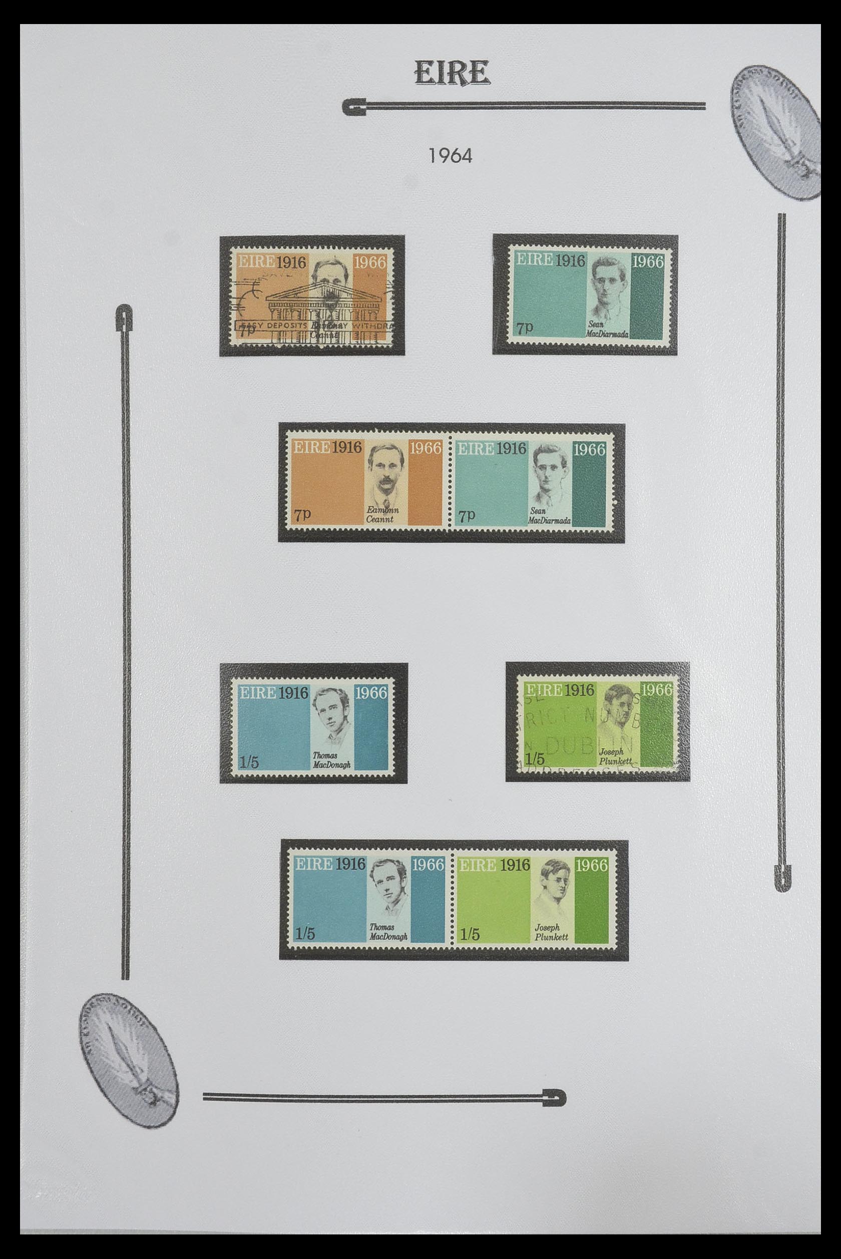 33522 019 - Postzegelverzameling 33522 Ierland 1922-2015.
