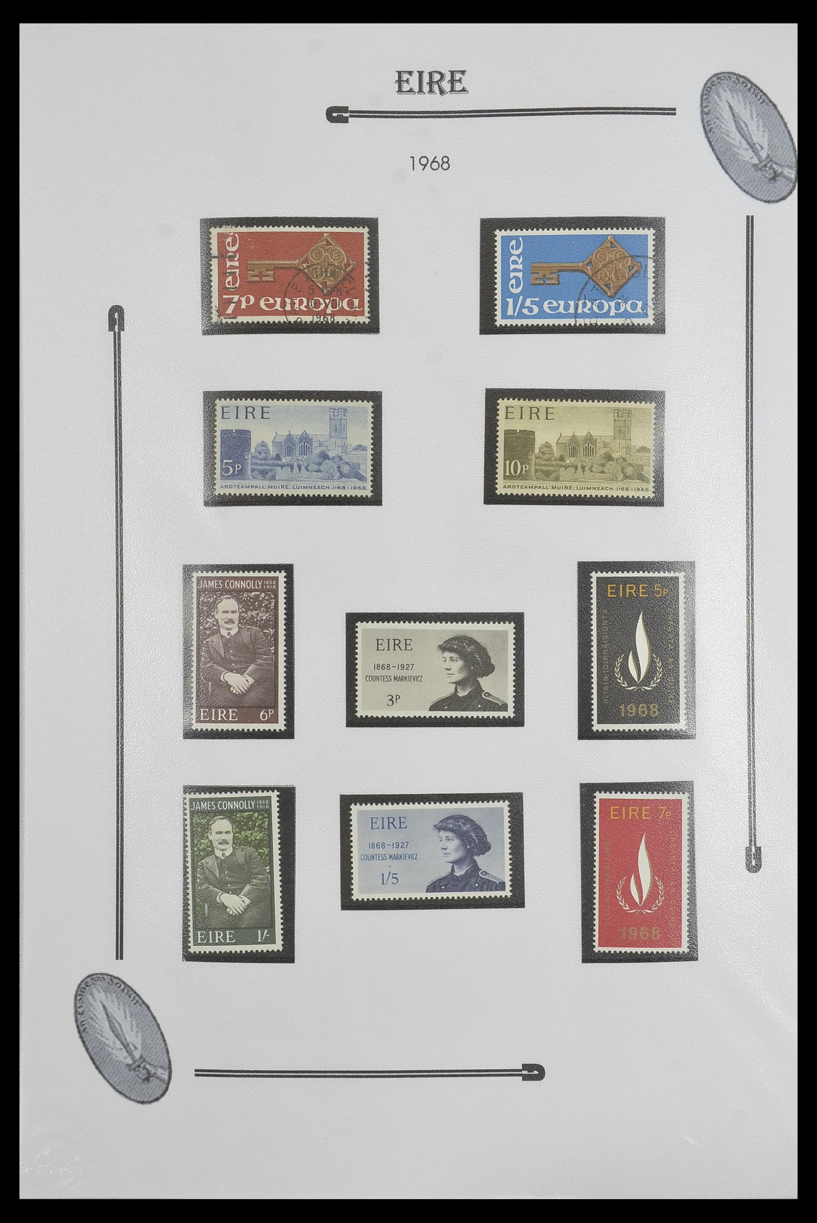 33522 022 - Postzegelverzameling 33522 Ierland 1922-2015.