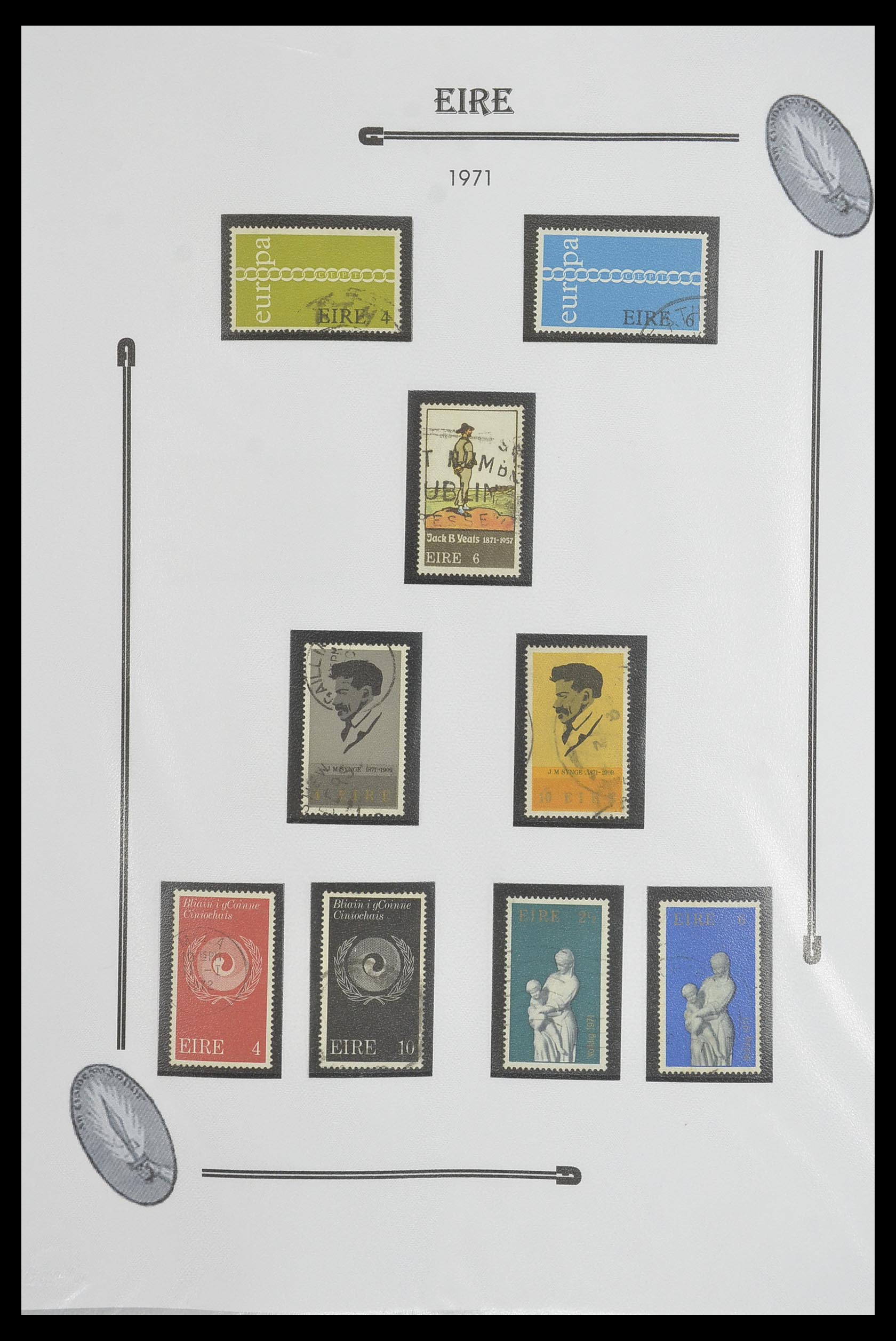 33522 029 - Postzegelverzameling 33522 Ierland 1922-2015.