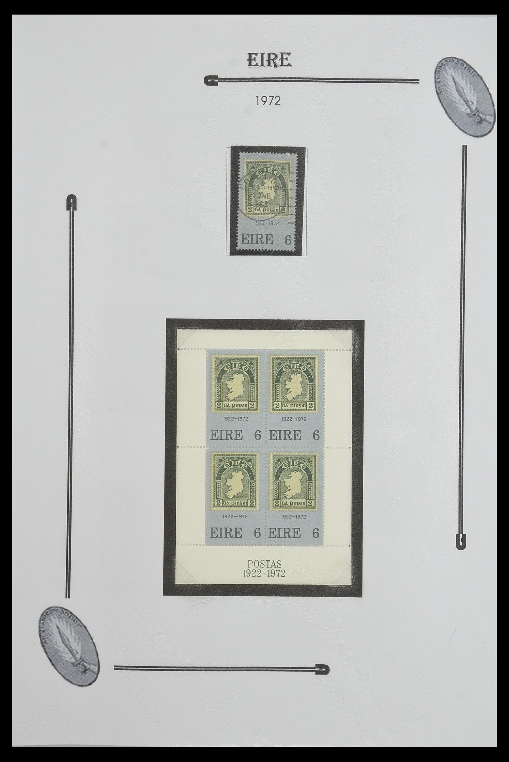 33522 031 - Postzegelverzameling 33522 Ierland 1922-2015.
