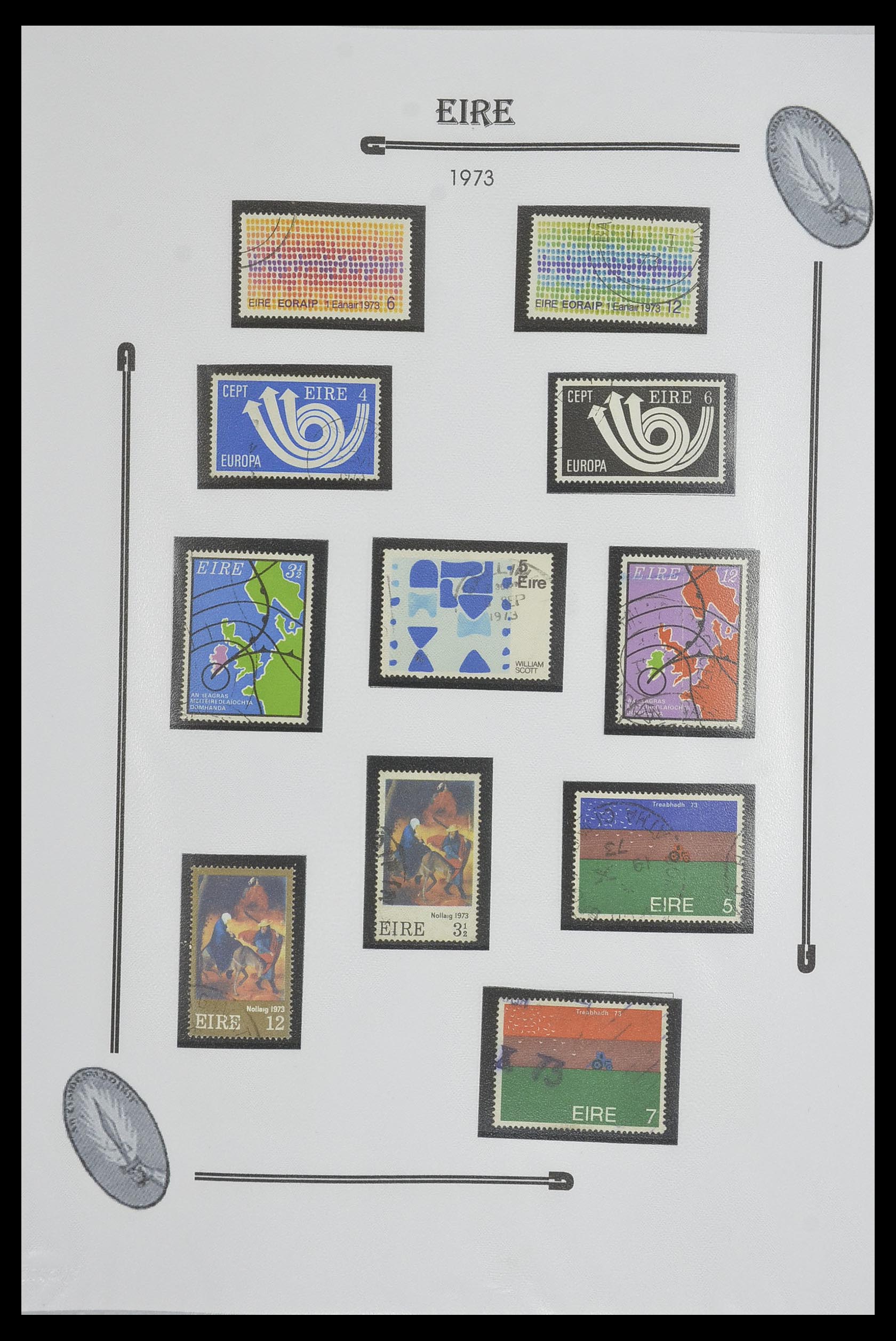 33522 032 - Postzegelverzameling 33522 Ierland 1922-2015.