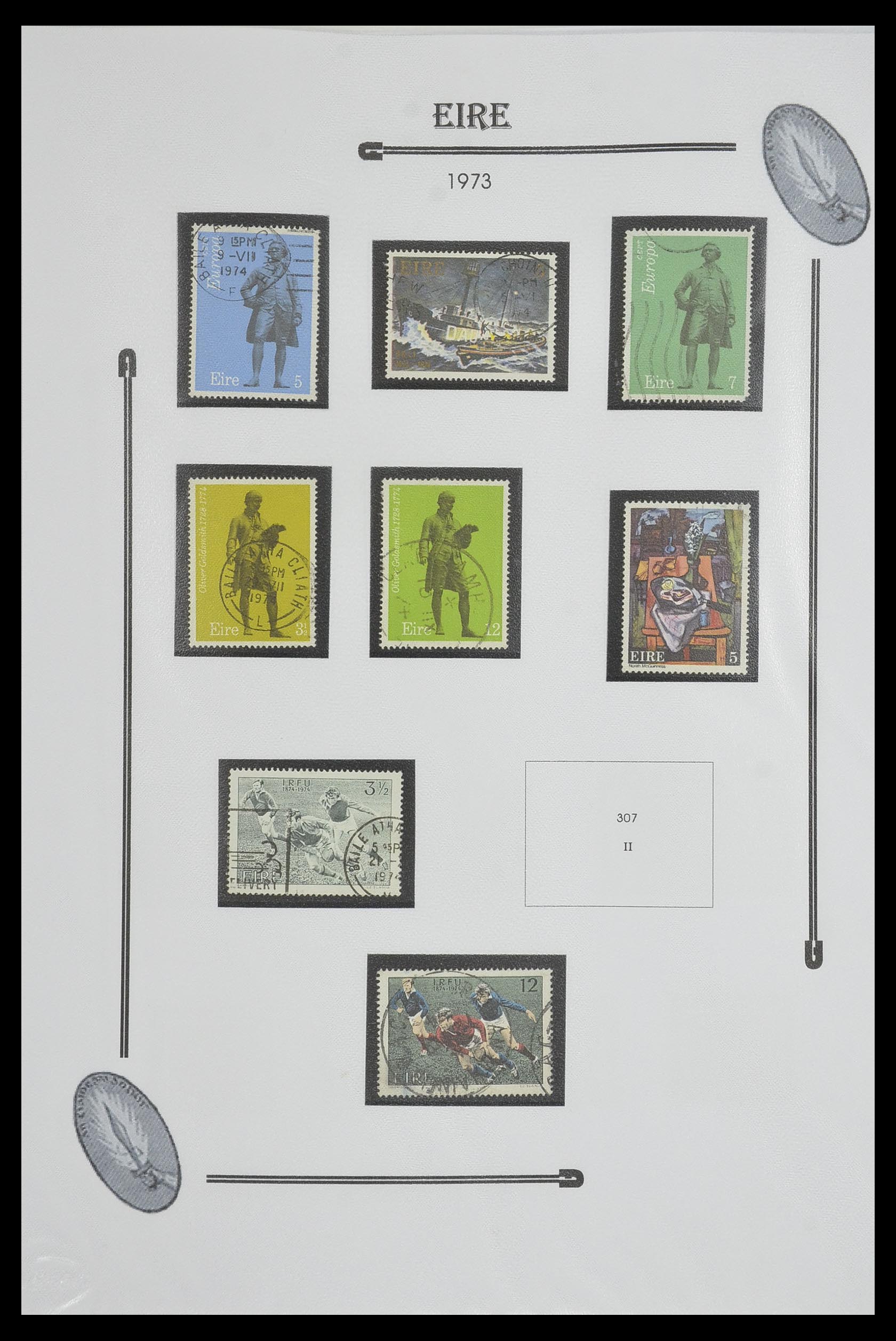 33522 034 - Postzegelverzameling 33522 Ierland 1922-2015.