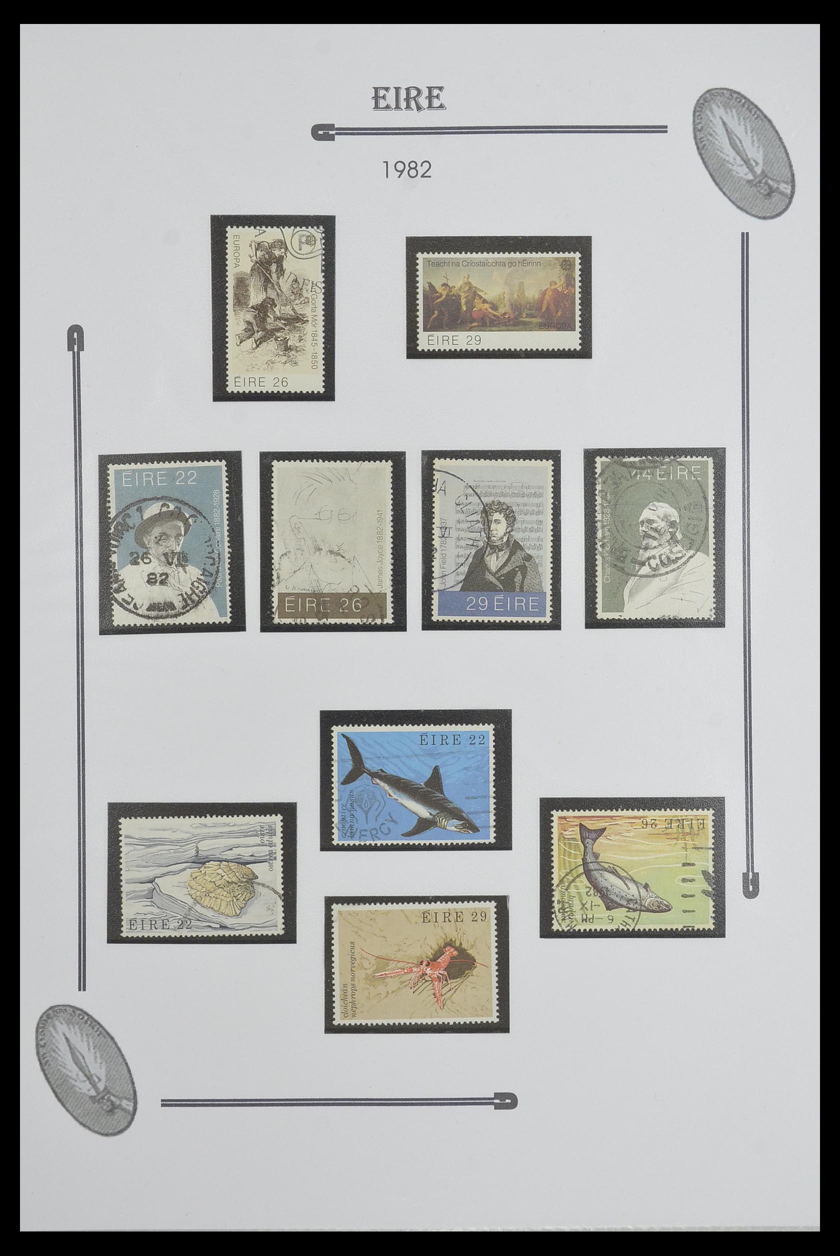 33522 052 - Postzegelverzameling 33522 Ierland 1922-2015.
