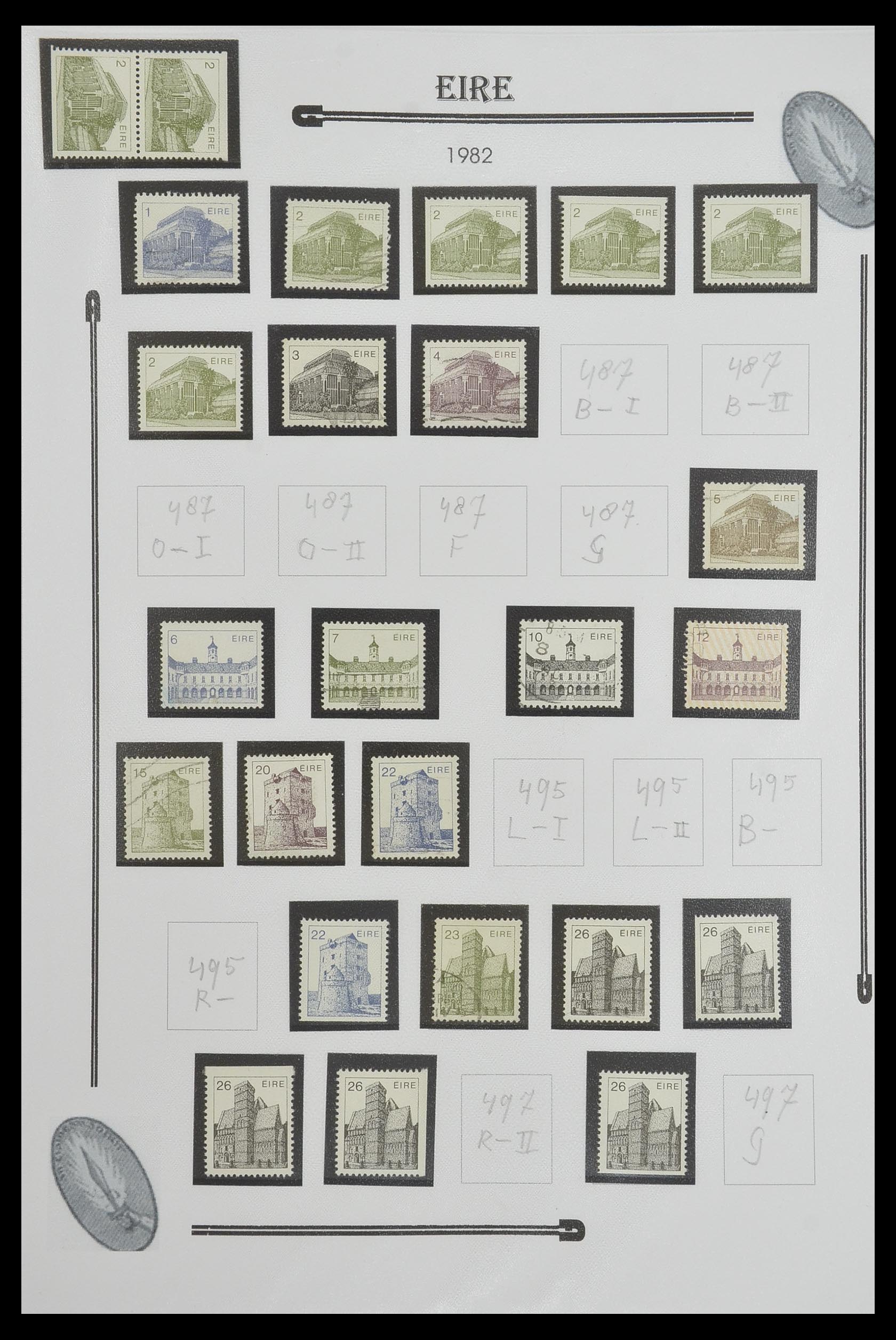 33522 054 - Postzegelverzameling 33522 Ierland 1922-2015.