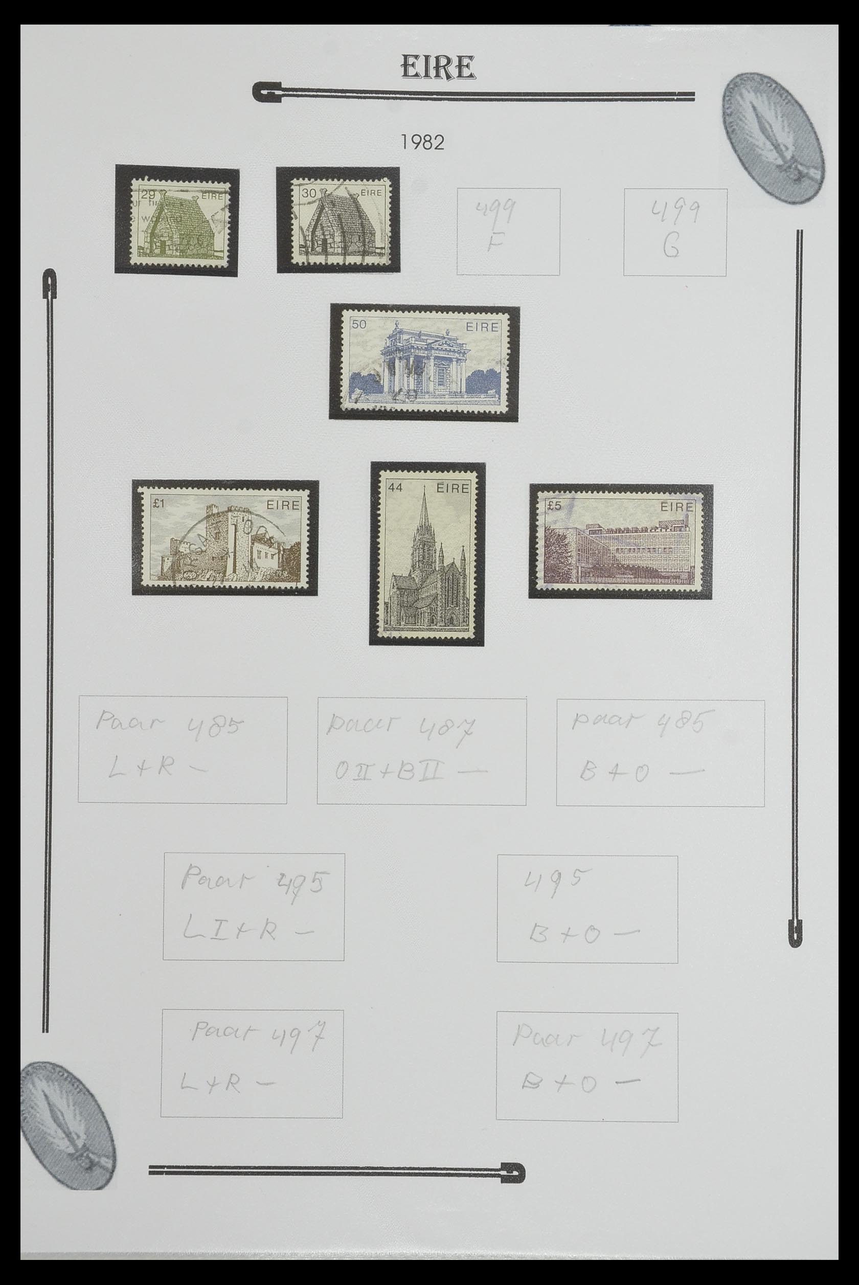 33522 055 - Postzegelverzameling 33522 Ierland 1922-2015.