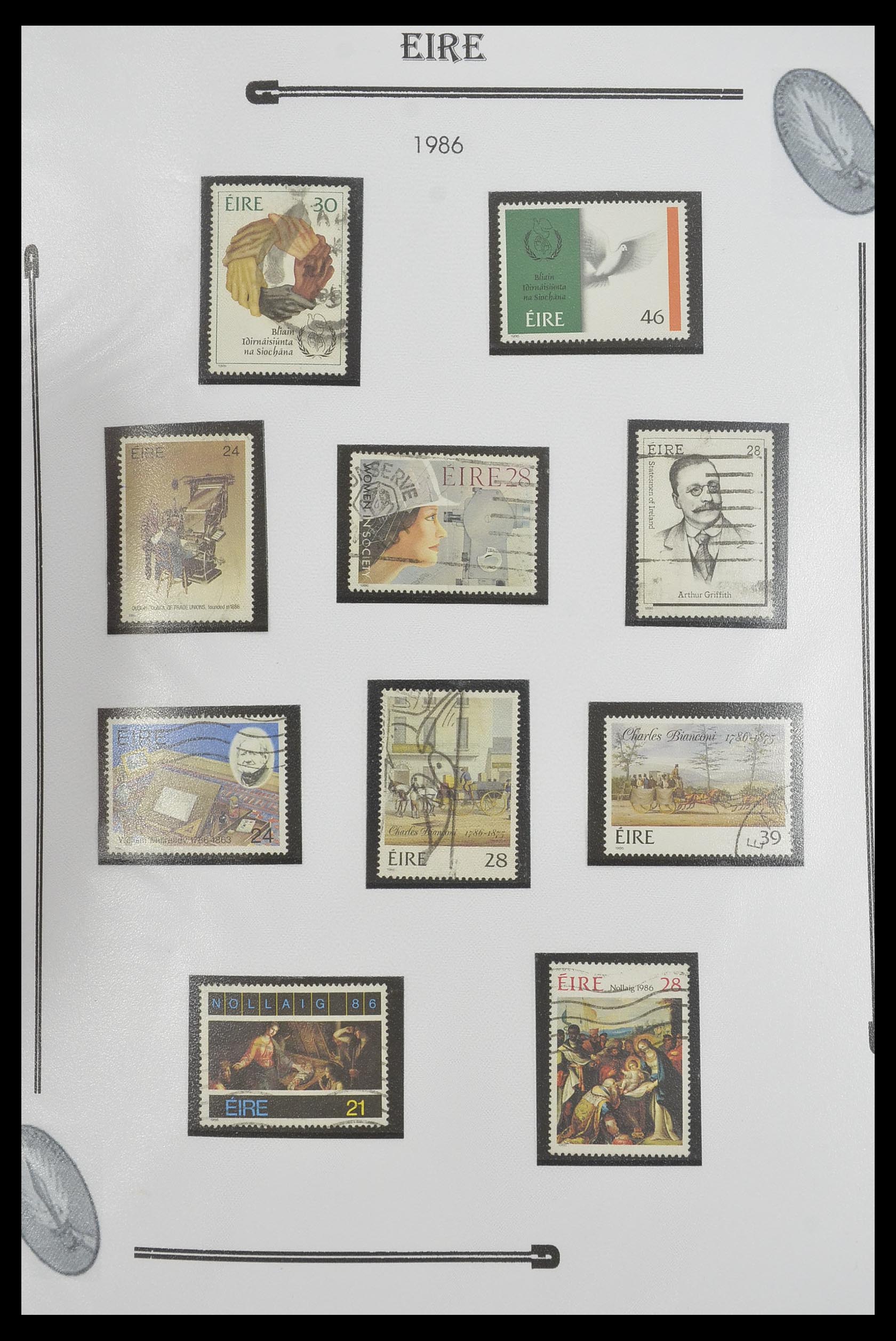 33522 068 - Postzegelverzameling 33522 Ierland 1922-2015.
