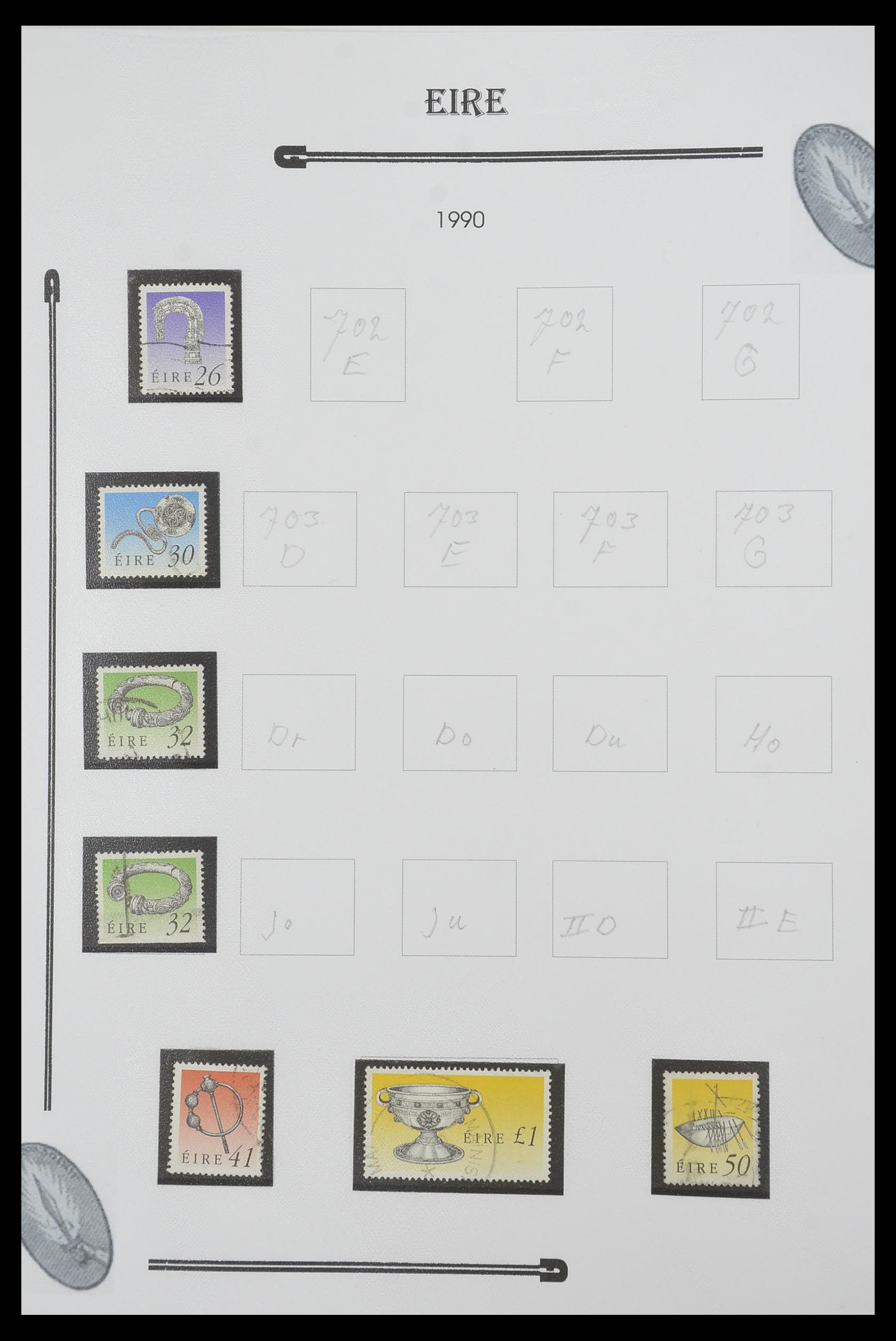 33522 082 - Postzegelverzameling 33522 Ierland 1922-2015.