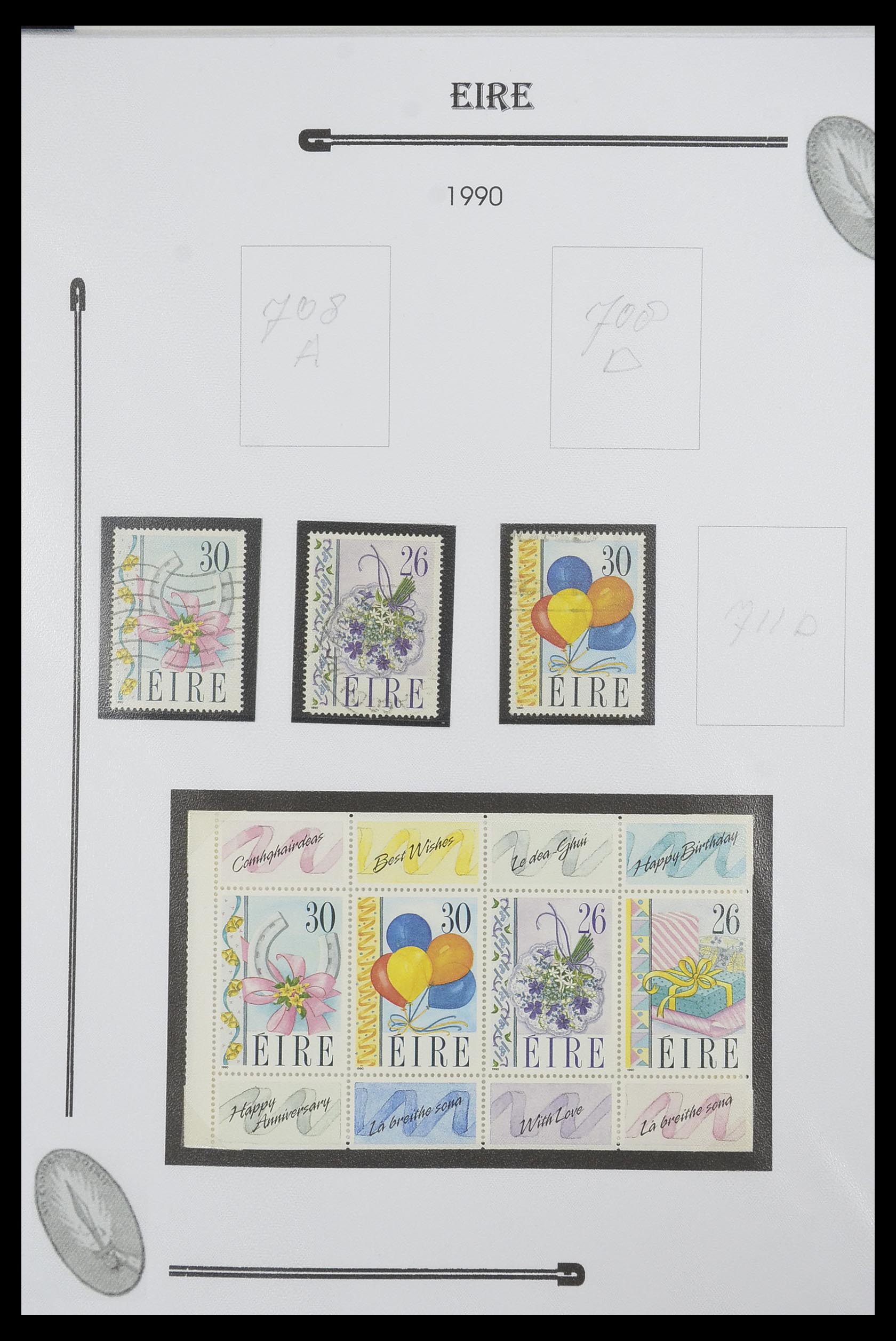 33522 083 - Postzegelverzameling 33522 Ierland 1922-2015.