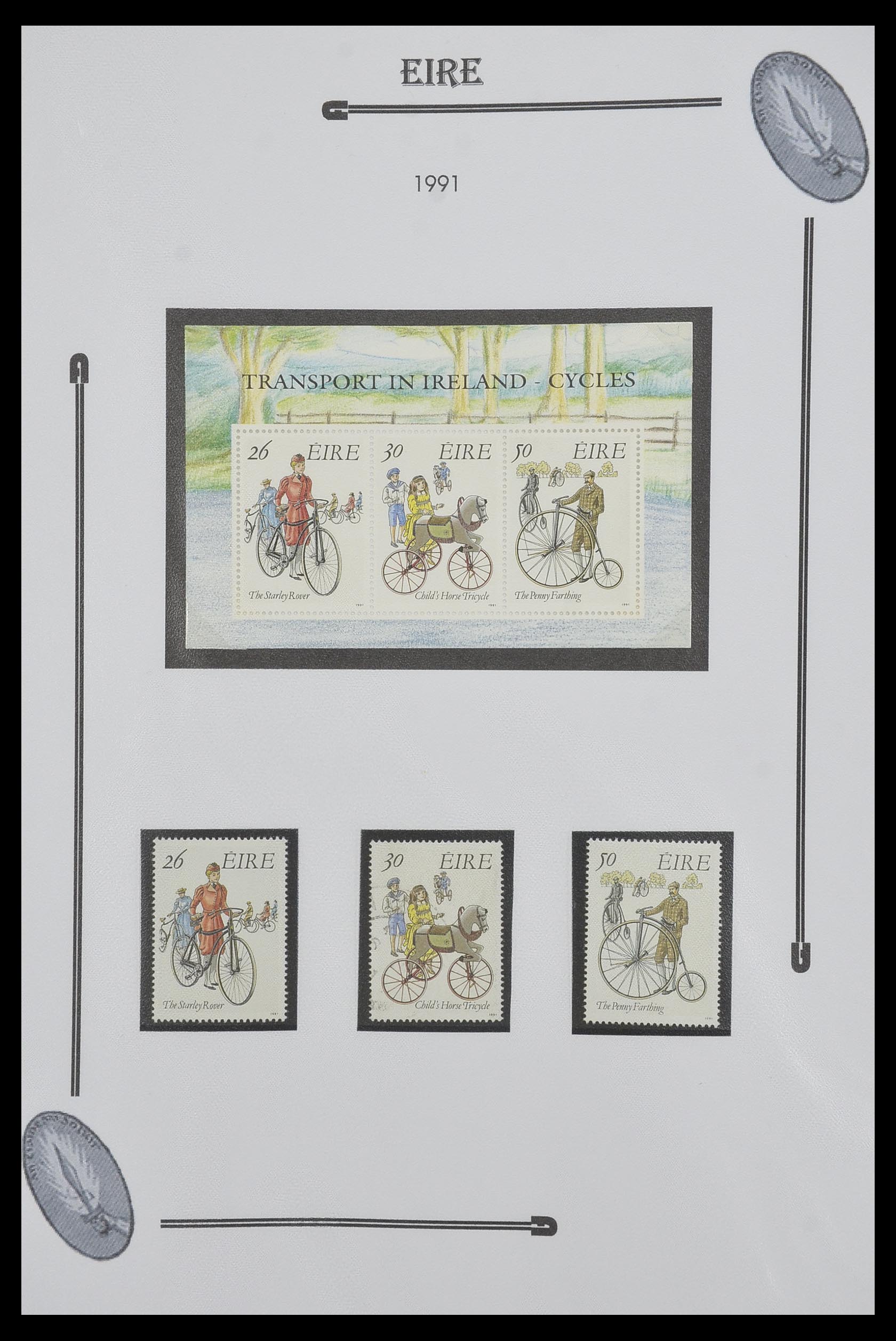 33522 091 - Postzegelverzameling 33522 Ierland 1922-2015.