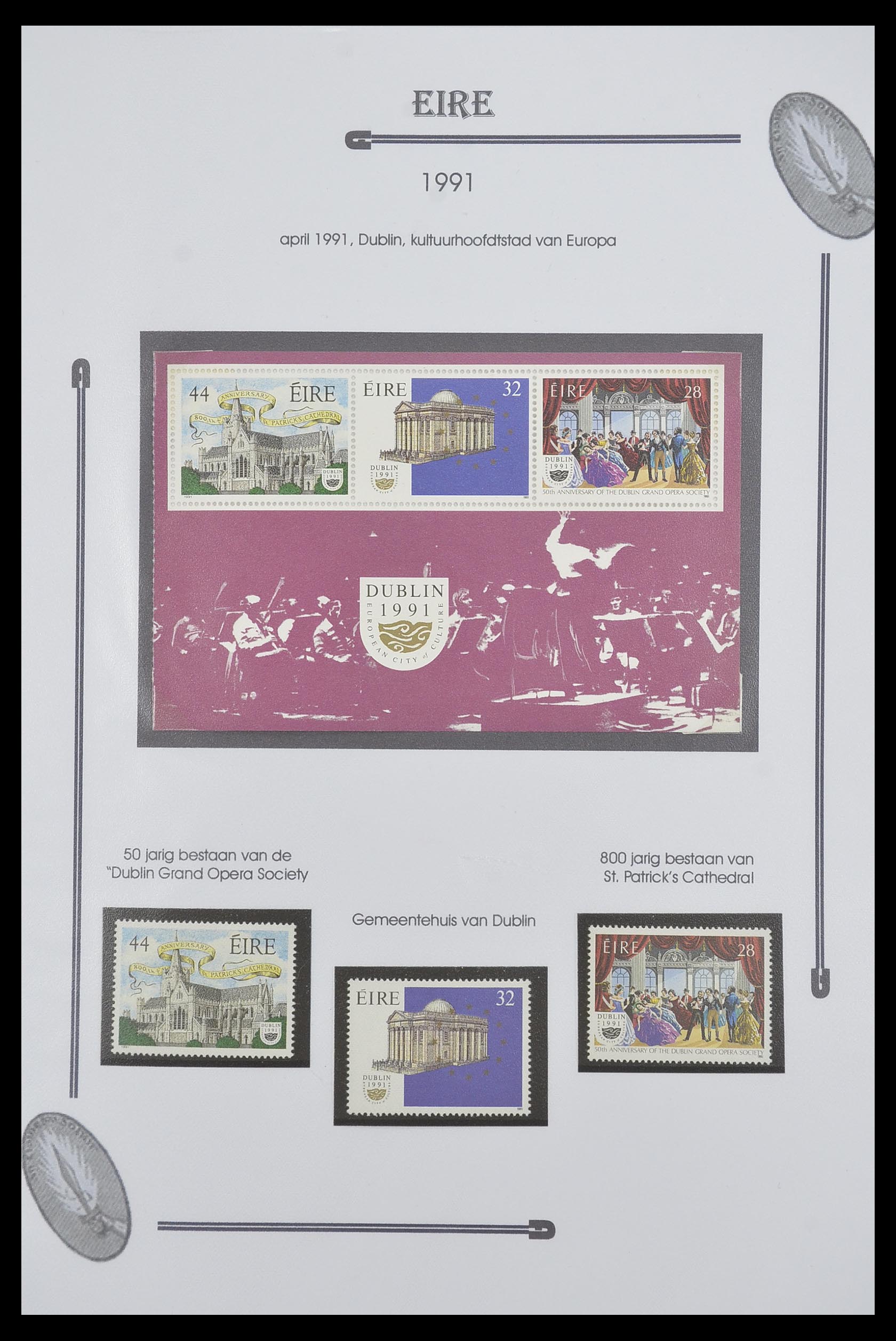 33522 092 - Postzegelverzameling 33522 Ierland 1922-2015.