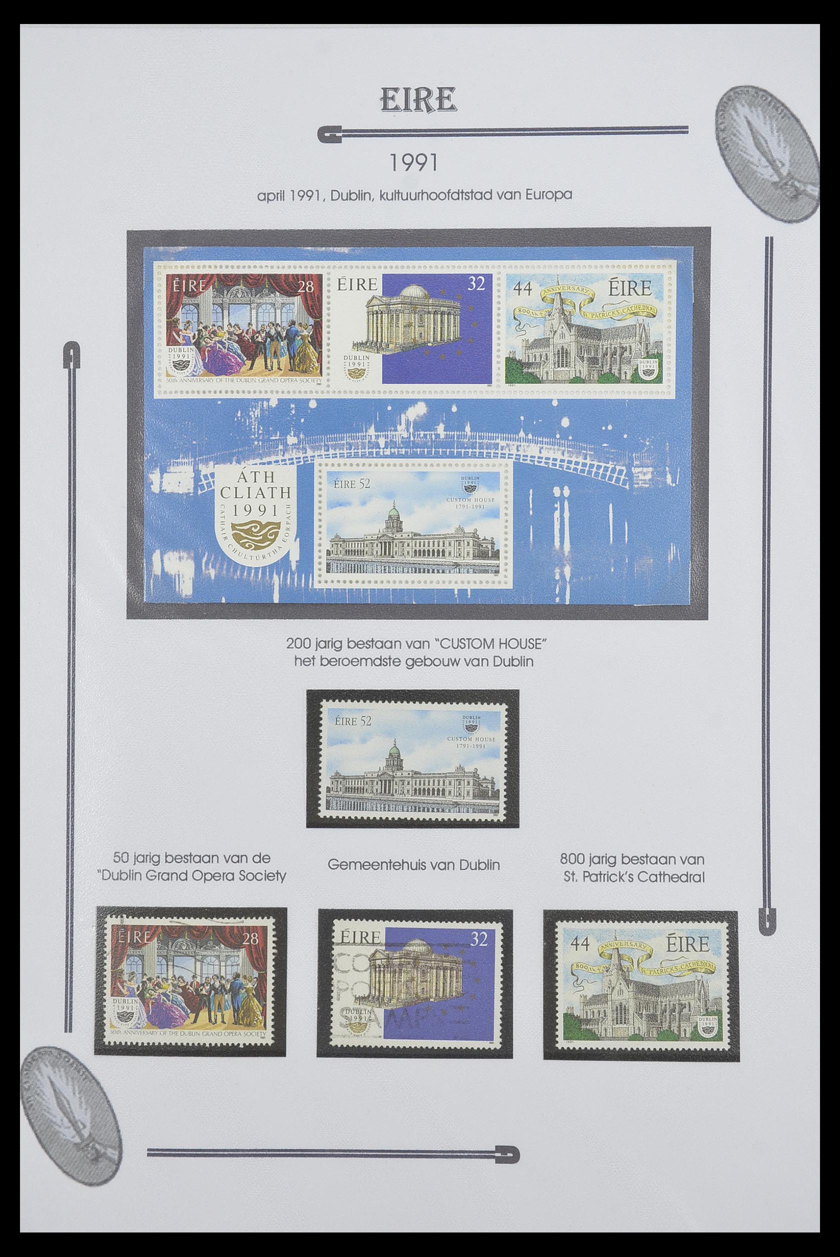 33522 093 - Postzegelverzameling 33522 Ierland 1922-2015.