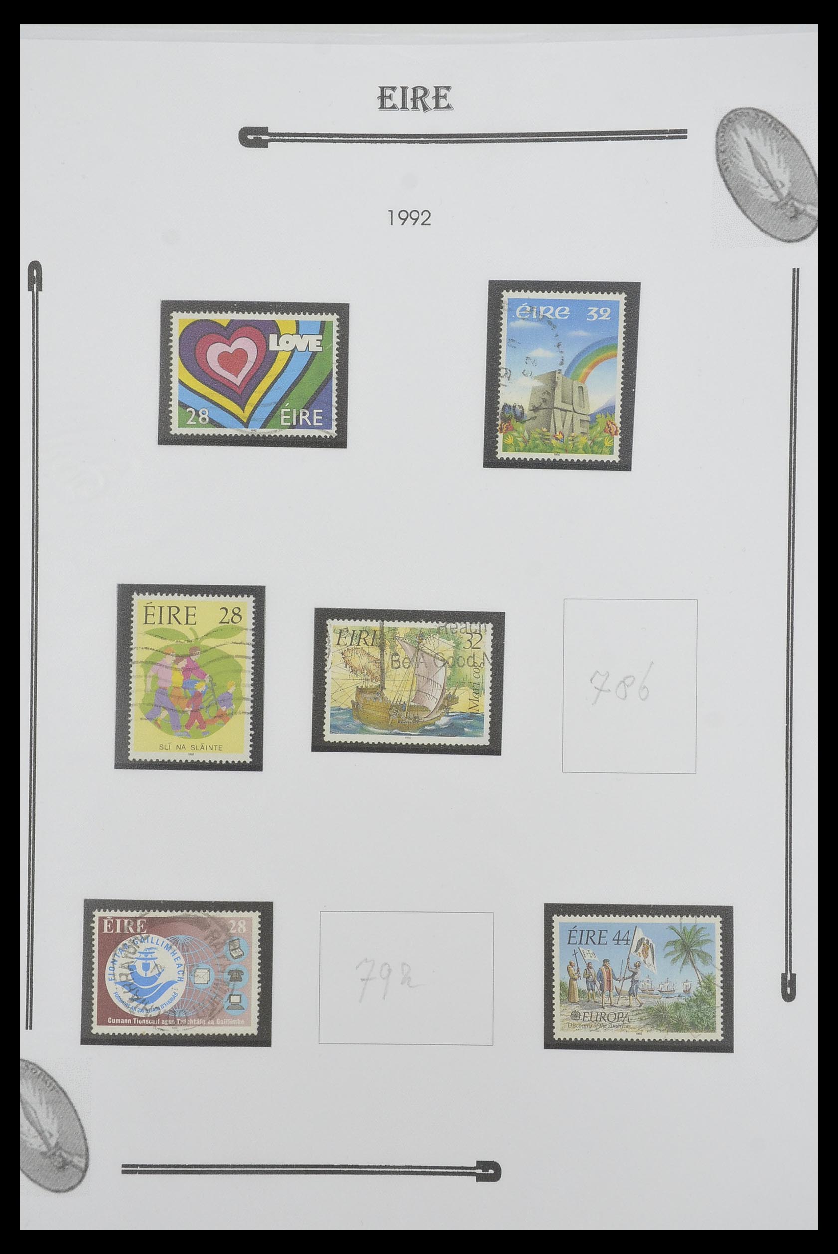33522 098 - Postzegelverzameling 33522 Ierland 1922-2015.