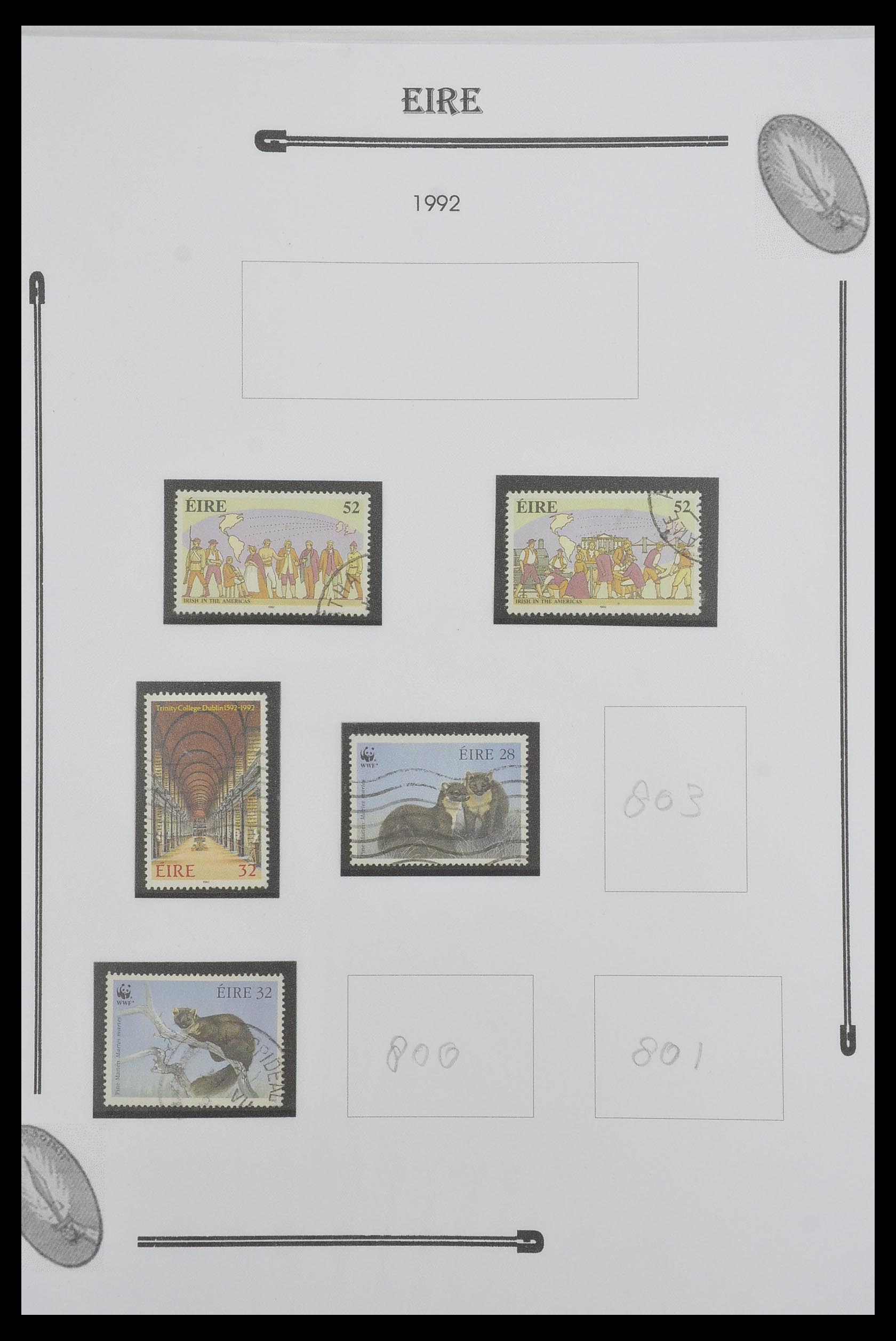 33522 100 - Postzegelverzameling 33522 Ierland 1922-2015.
