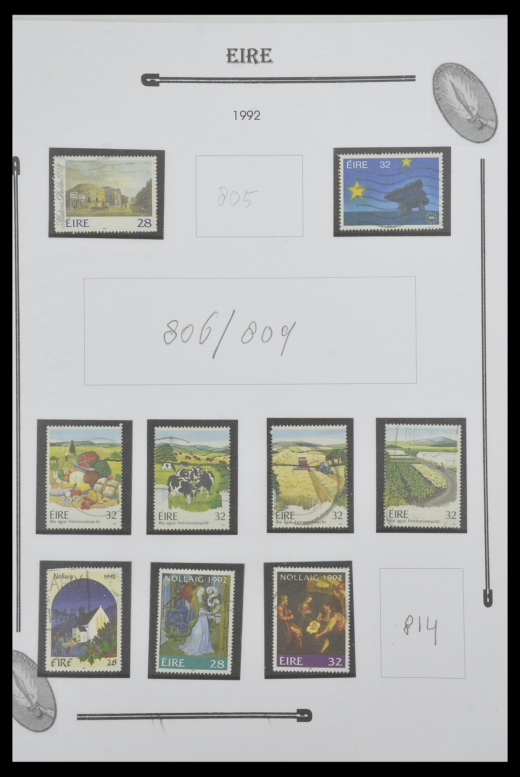 33522 101 - Postzegelverzameling 33522 Ierland 1922-2015.