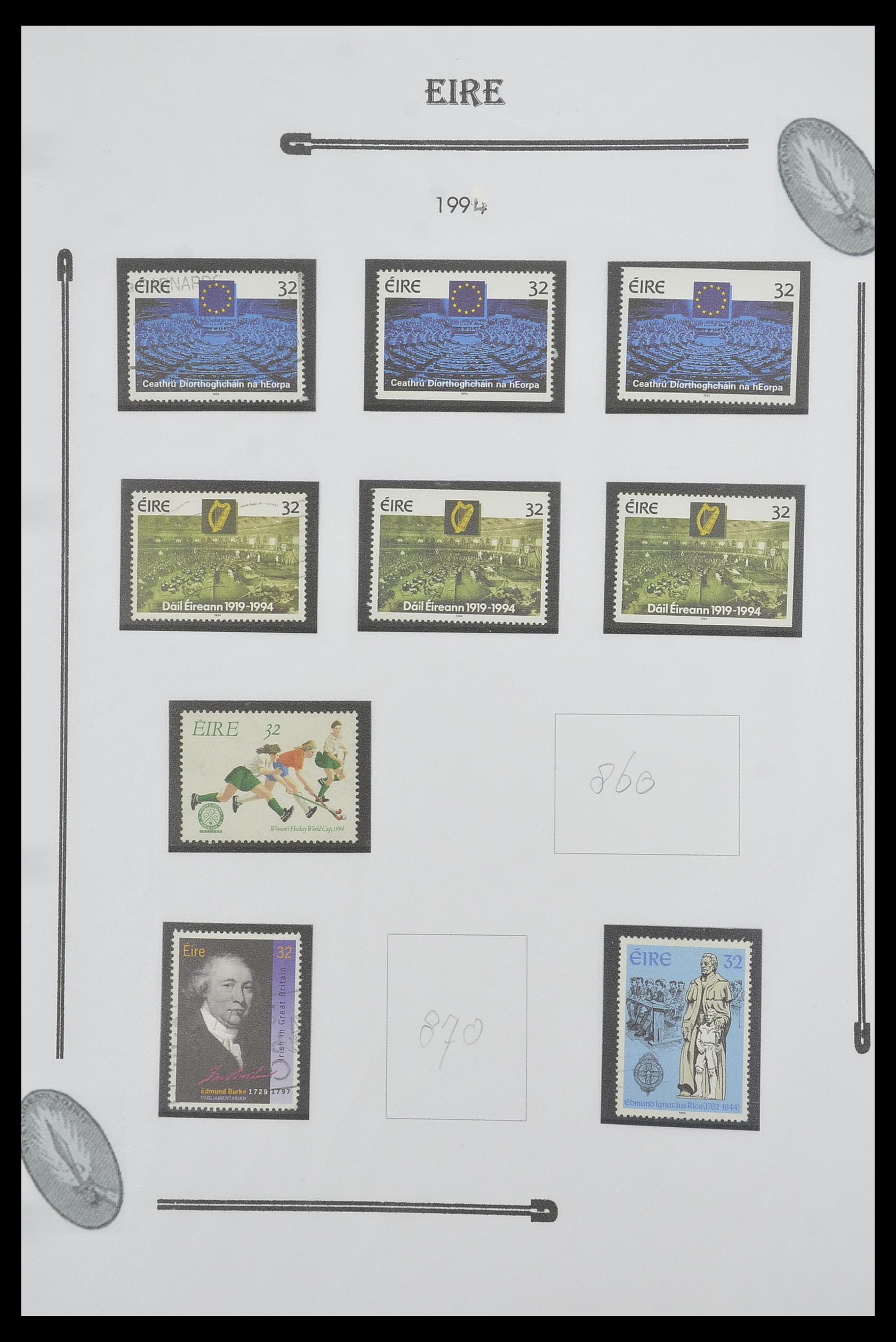 33522 110 - Postzegelverzameling 33522 Ierland 1922-2015.