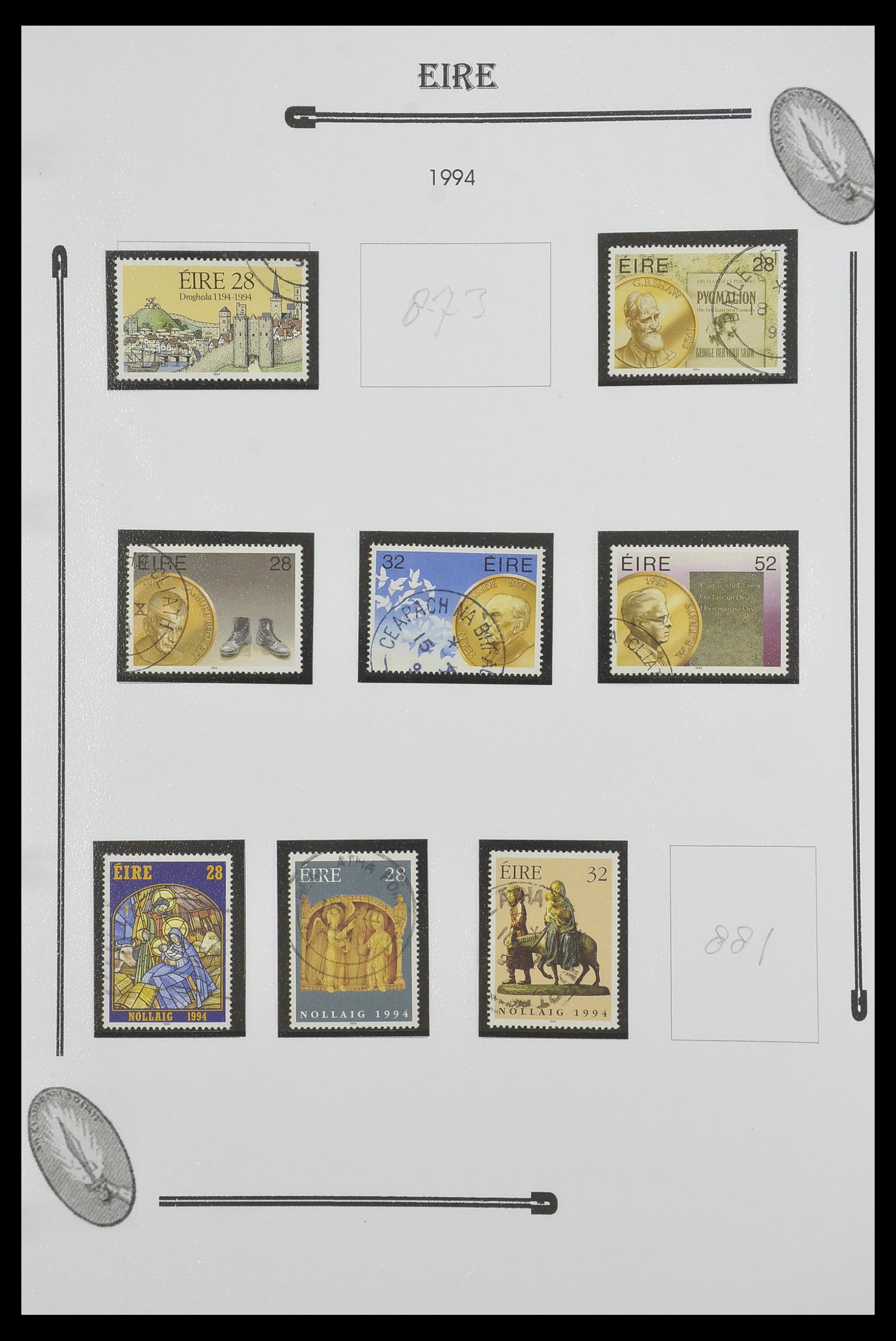 33522 113 - Postzegelverzameling 33522 Ierland 1922-2015.