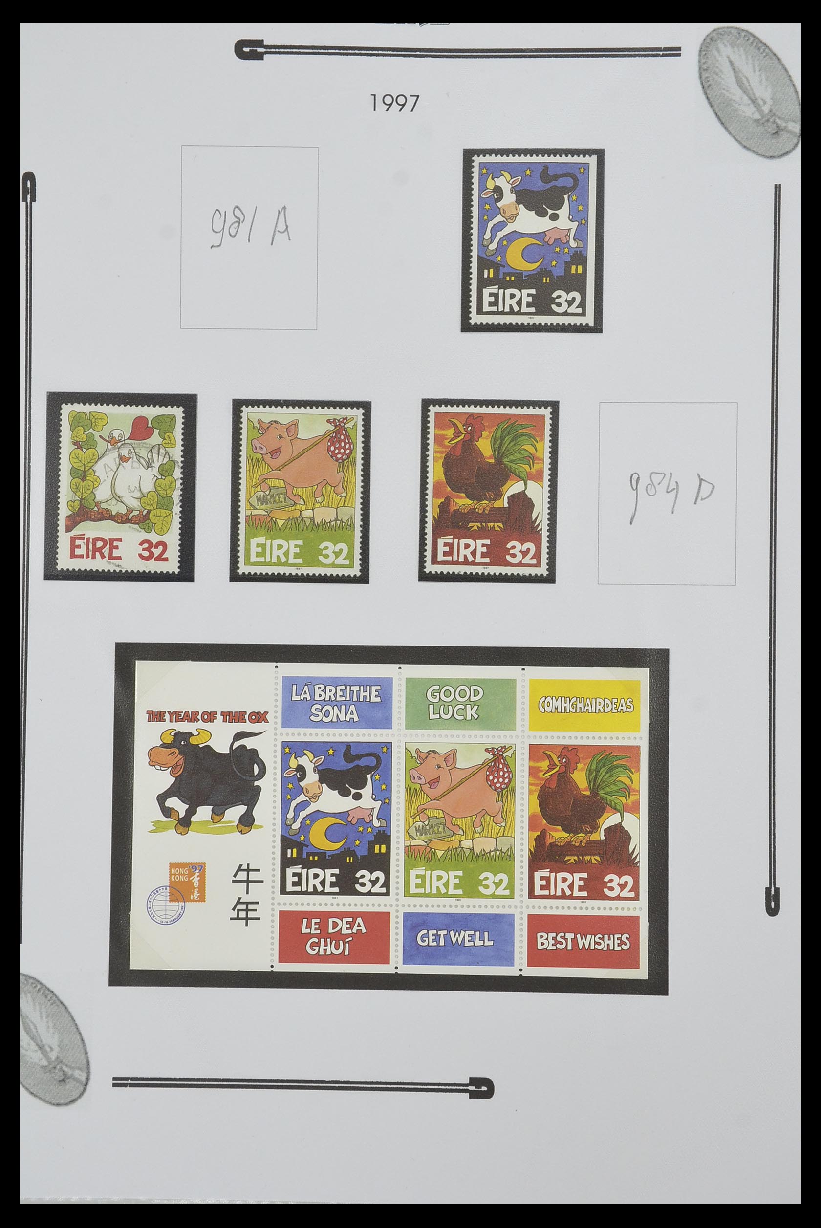 33522 135 - Postzegelverzameling 33522 Ierland 1922-2015.