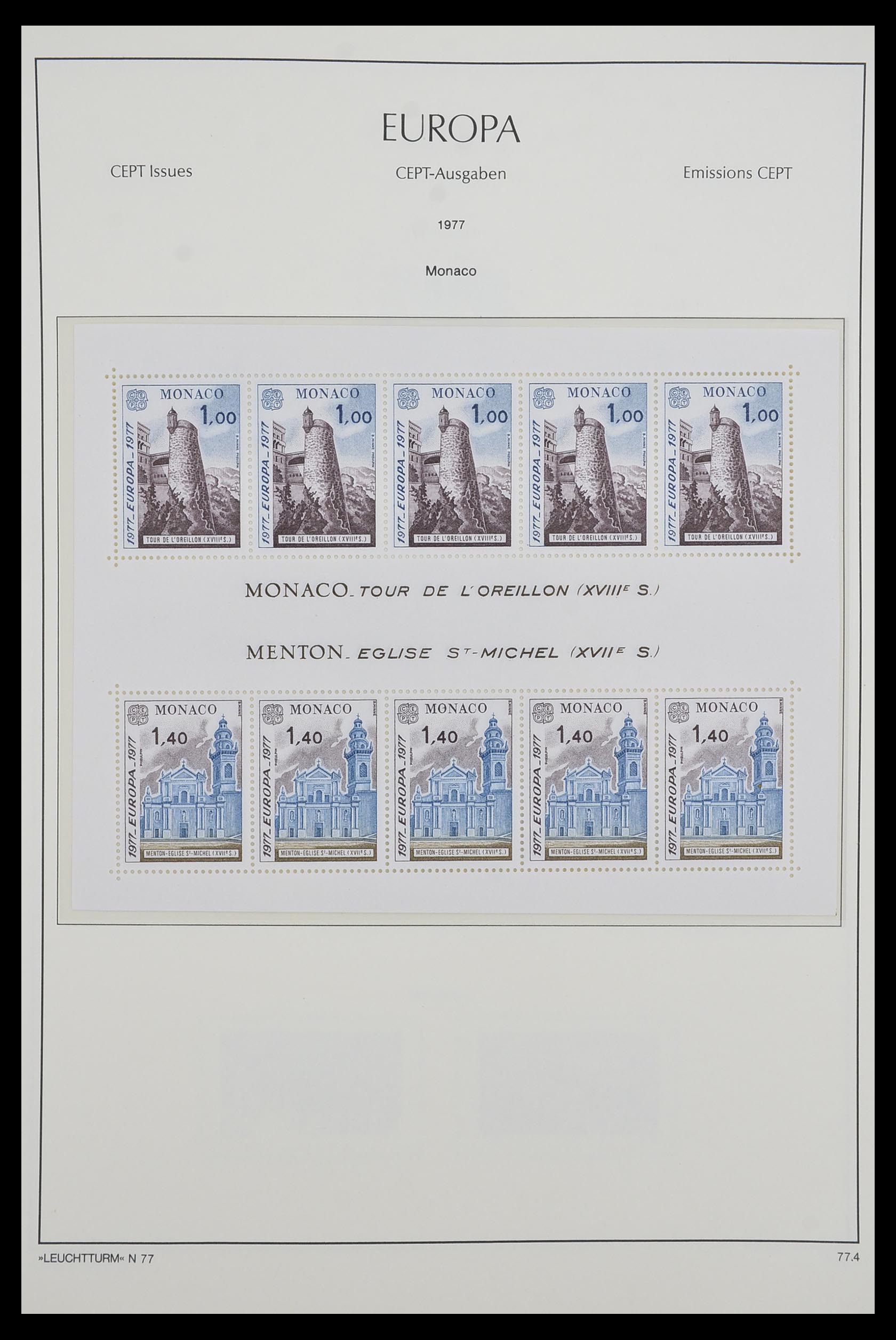 33524 004 - Postzegelverzameling 33524 Europa CEPT 1977-2011.