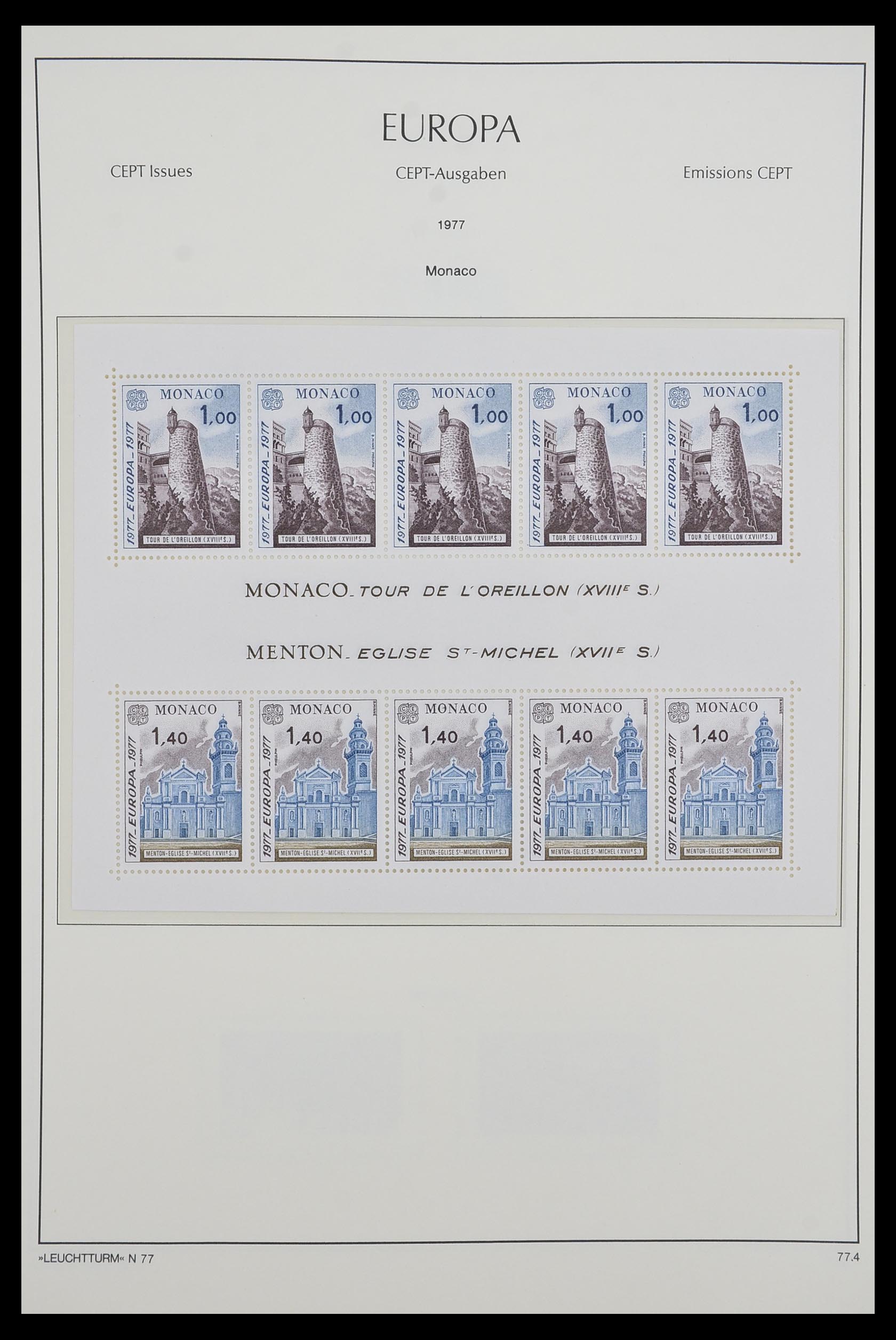 33524 004 - Postzegelverzameling 33524 Europa CEPT 1977-2011.