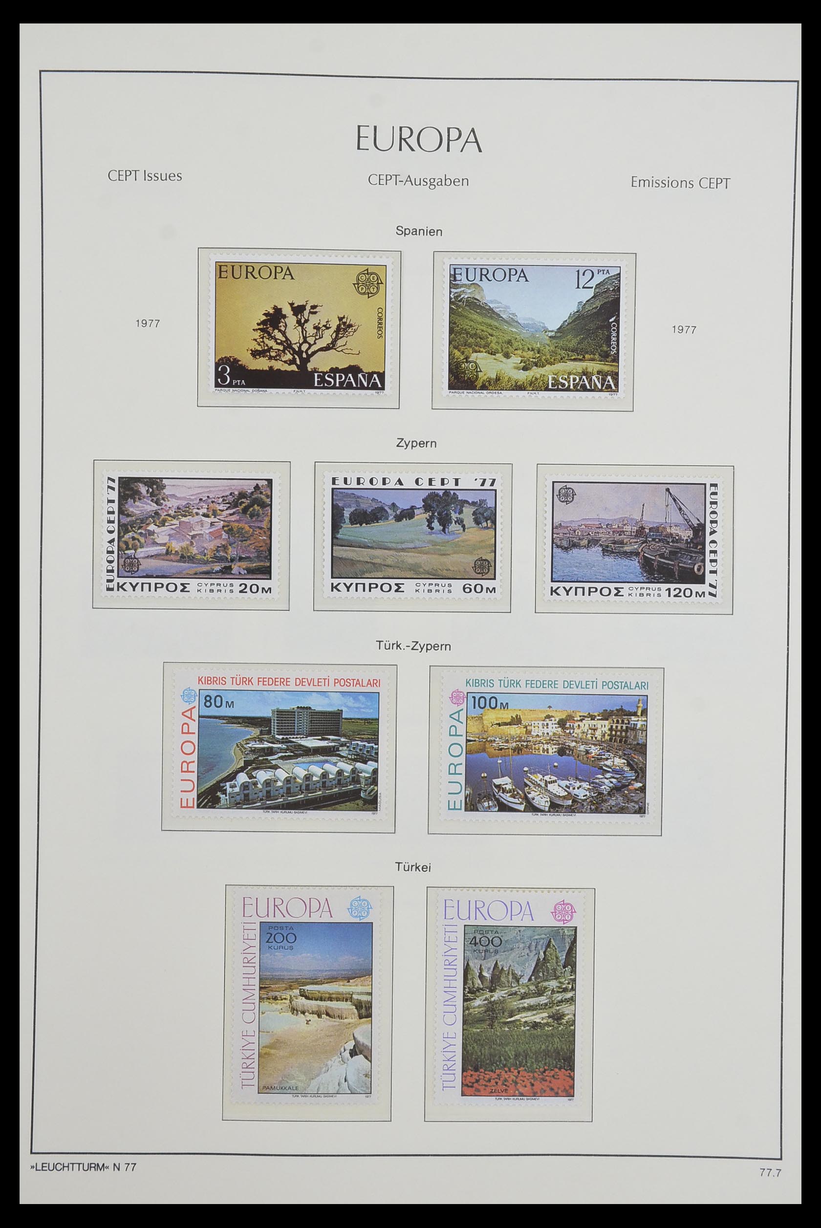 33524 007 - Postzegelverzameling 33524 Europa CEPT 1977-2011.