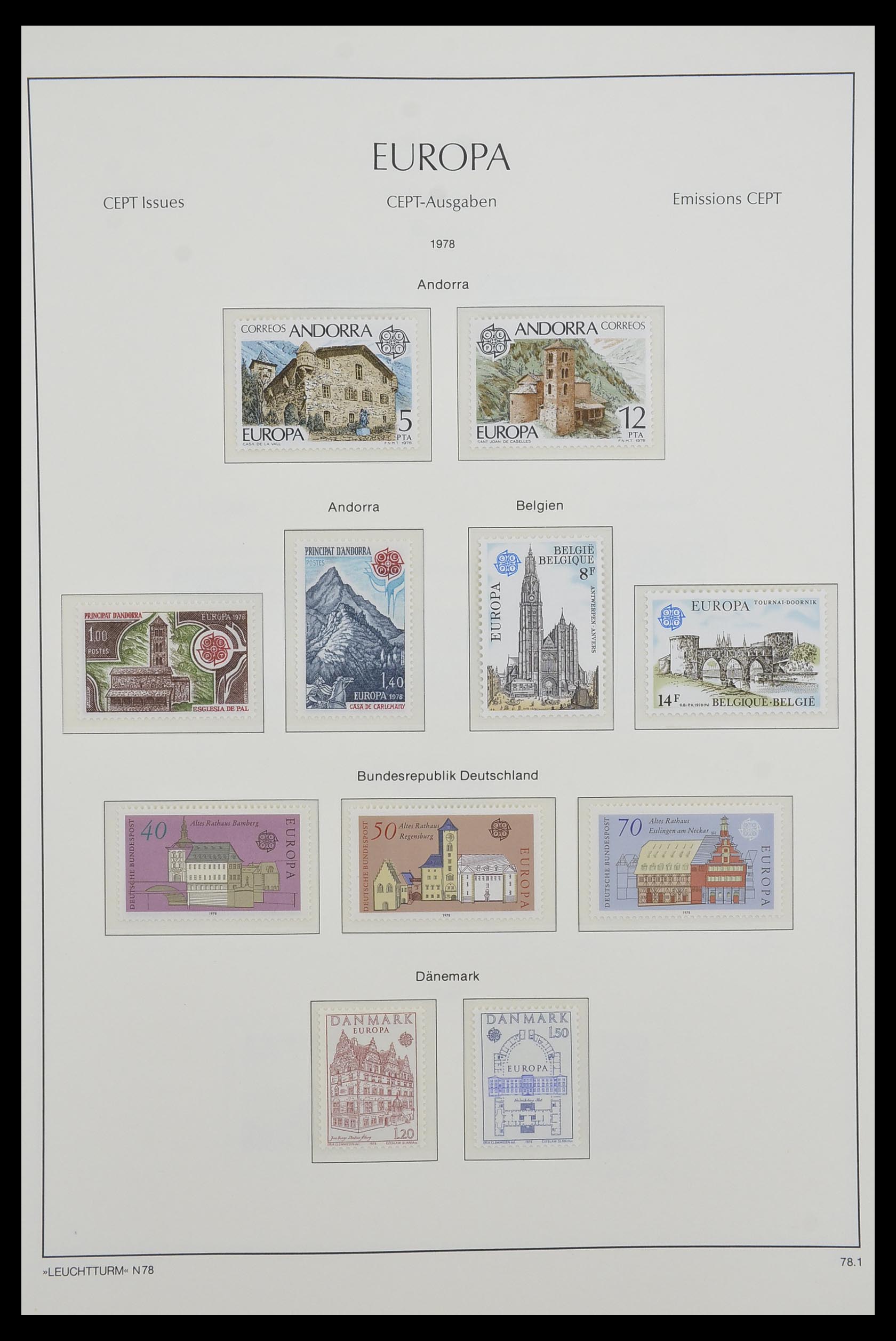 33524 008 - Postzegelverzameling 33524 Europa CEPT 1977-2011.