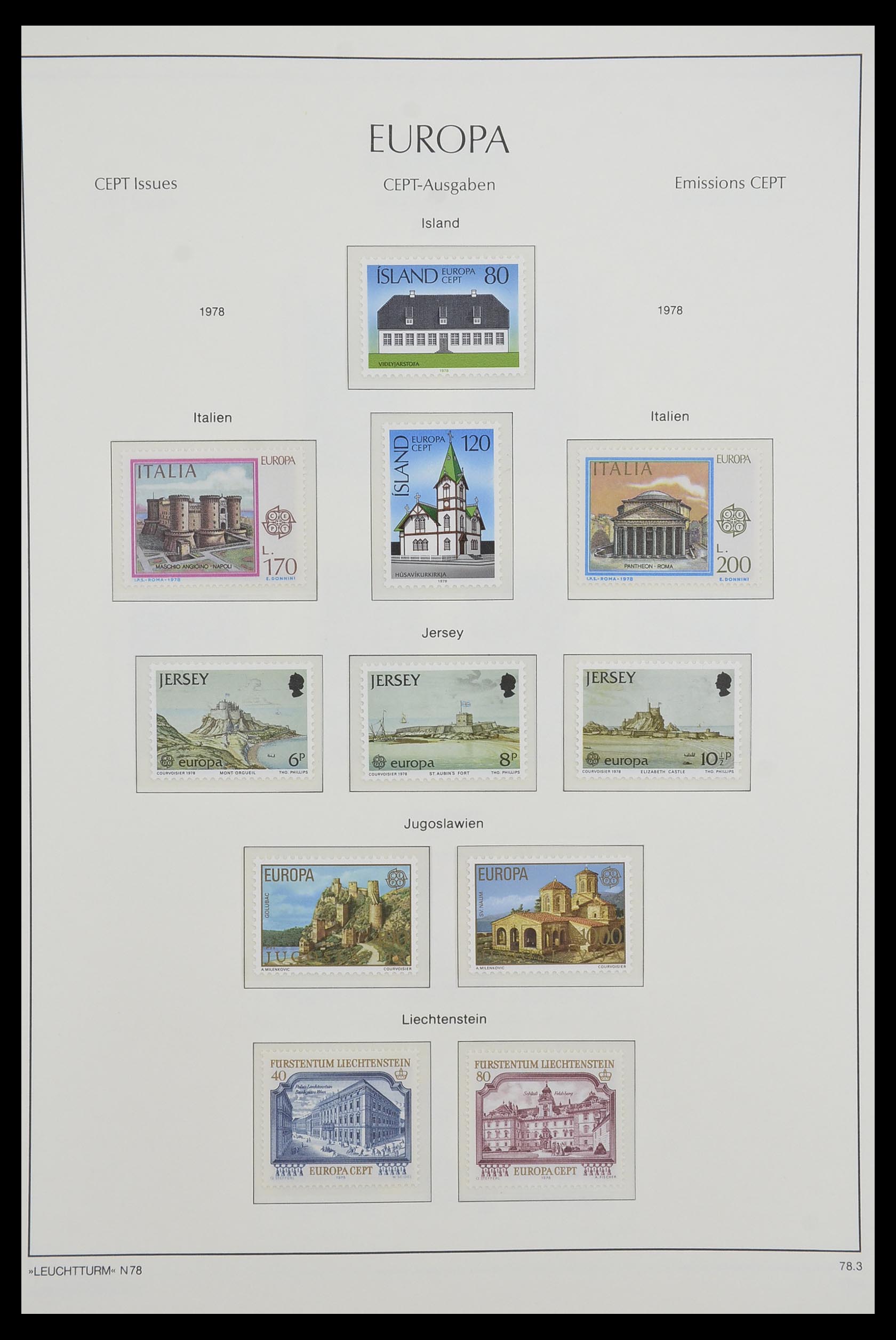 33524 010 - Postzegelverzameling 33524 Europa CEPT 1977-2011.
