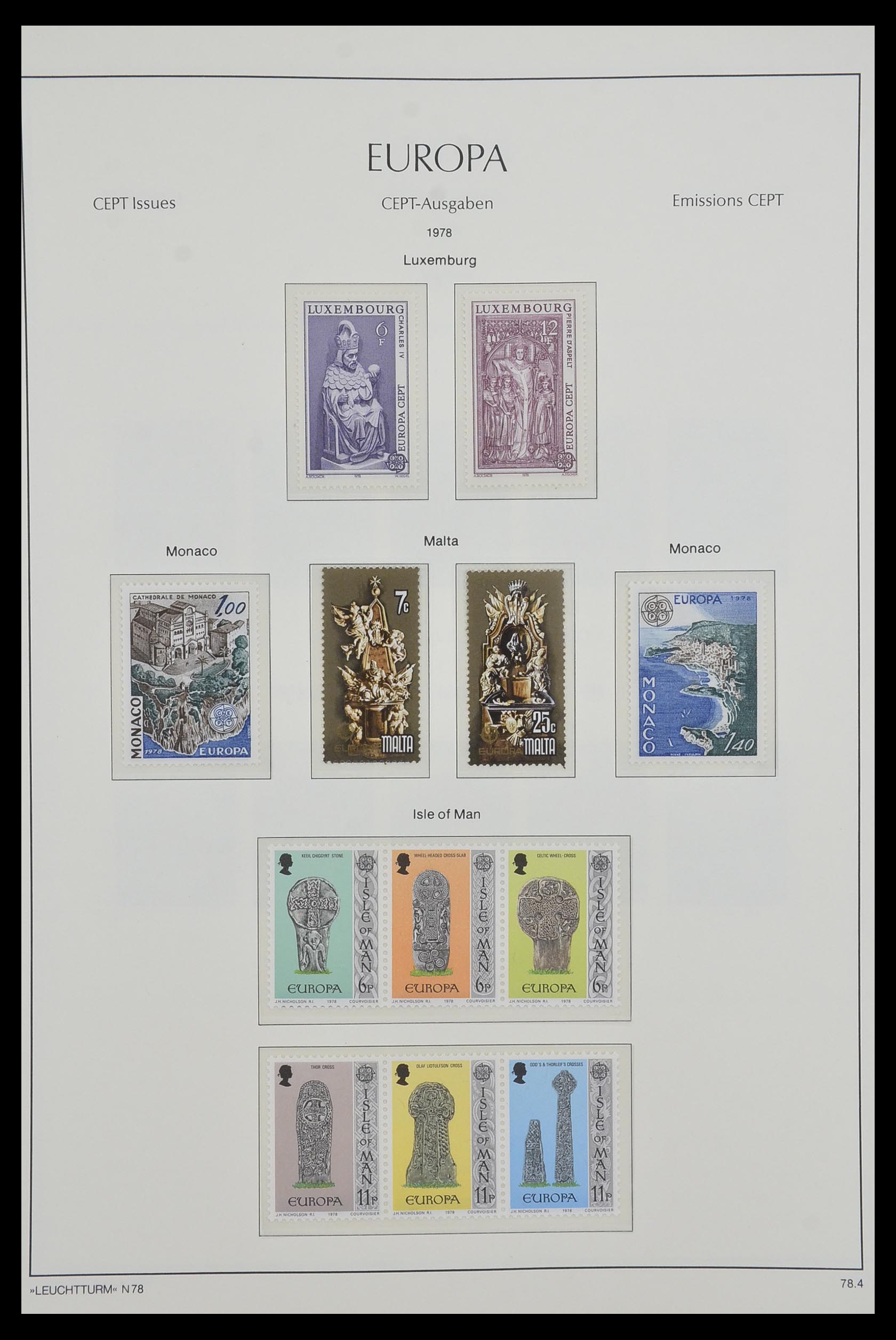 33524 011 - Postzegelverzameling 33524 Europa CEPT 1977-2011.