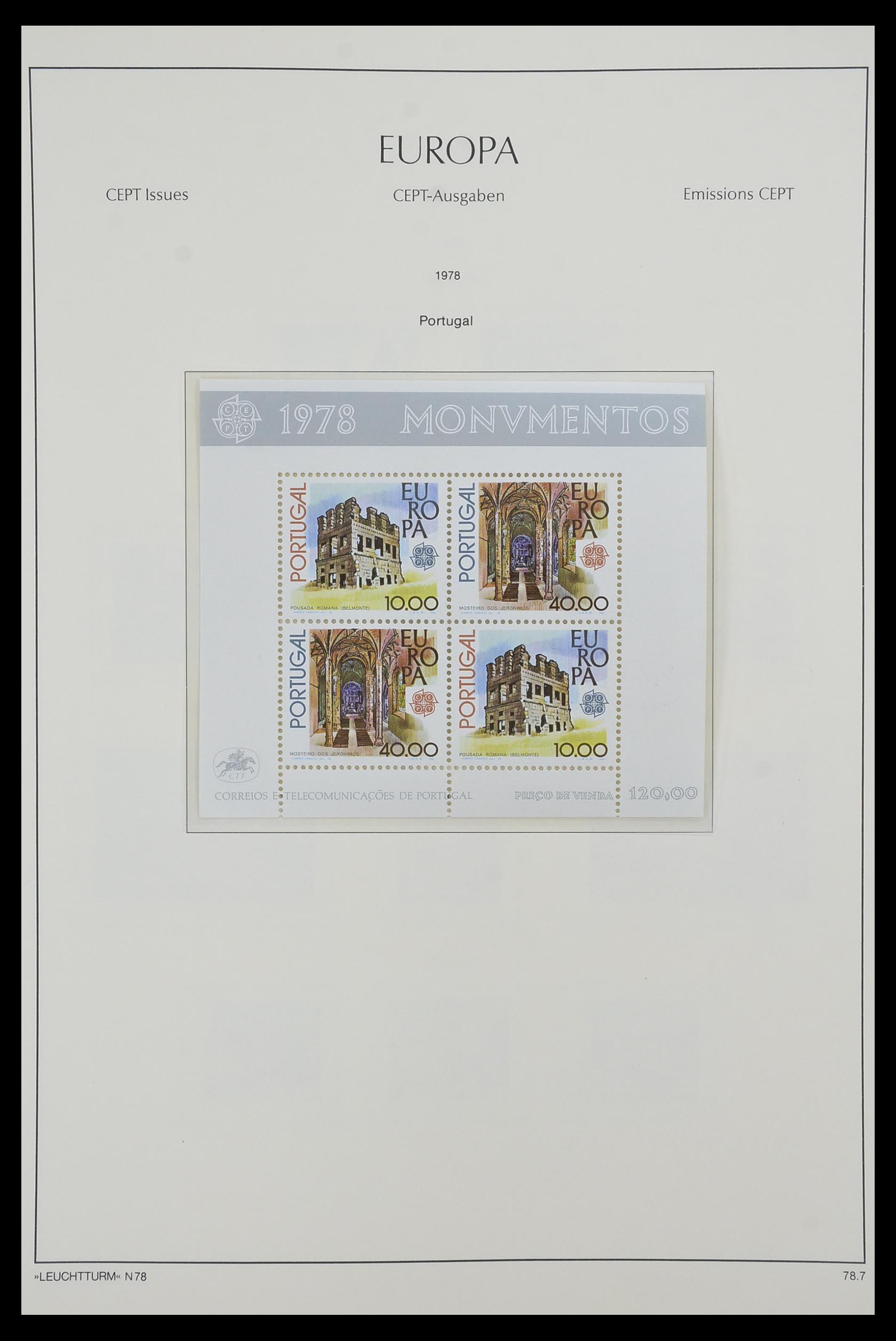 33524 014 - Postzegelverzameling 33524 Europa CEPT 1977-2011.