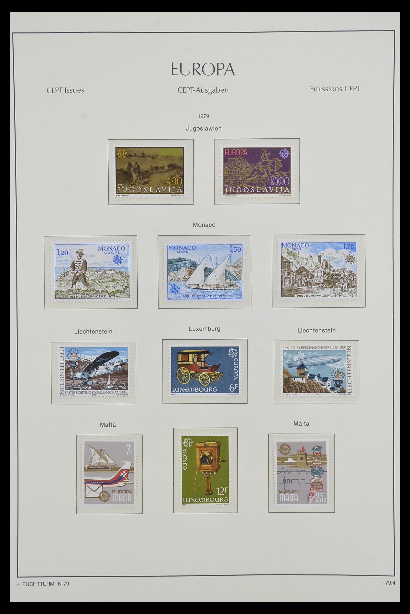 33524 019 - Postzegelverzameling 33524 Europa CEPT 1977-2011.