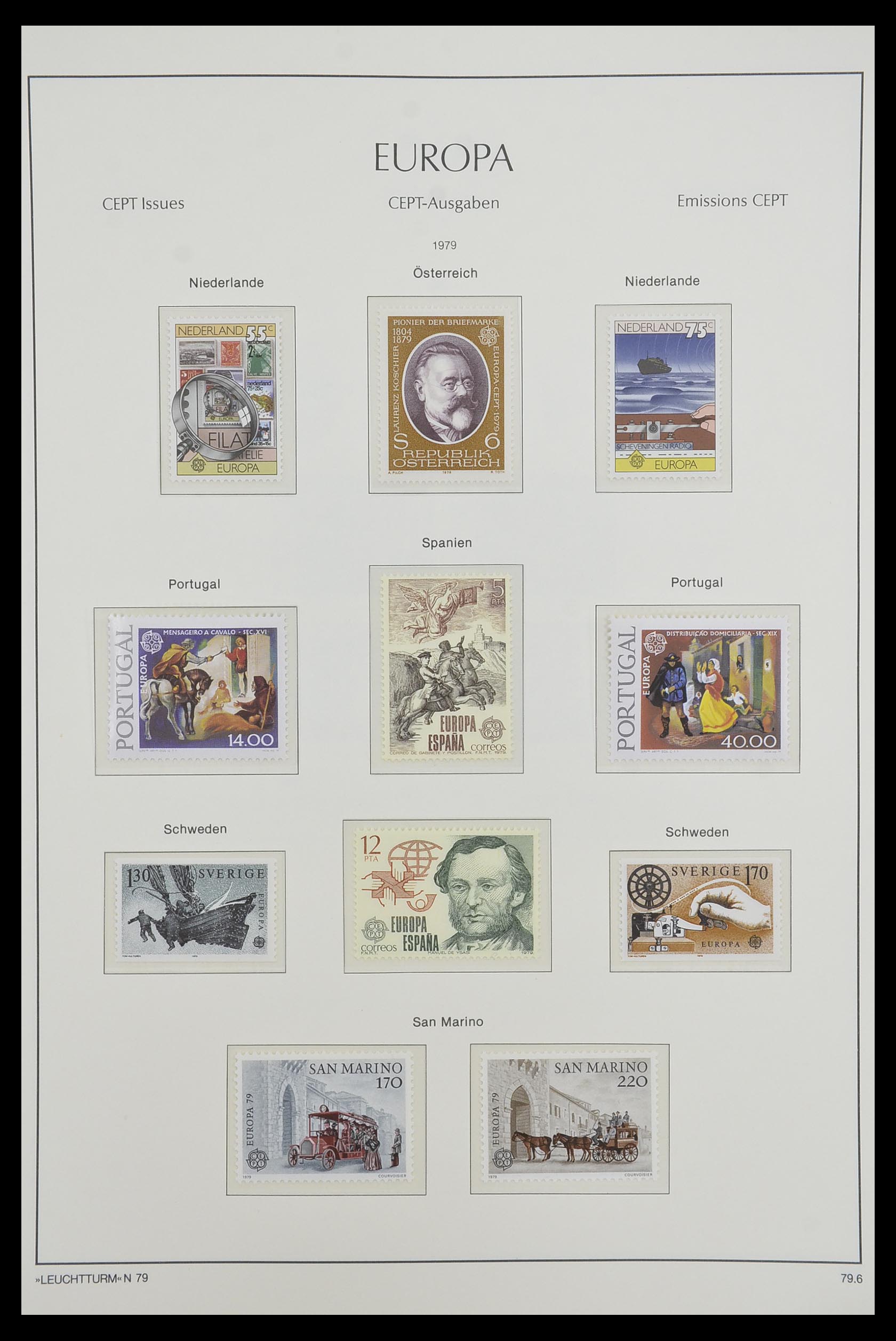 33524 021 - Postzegelverzameling 33524 Europa CEPT 1977-2011.