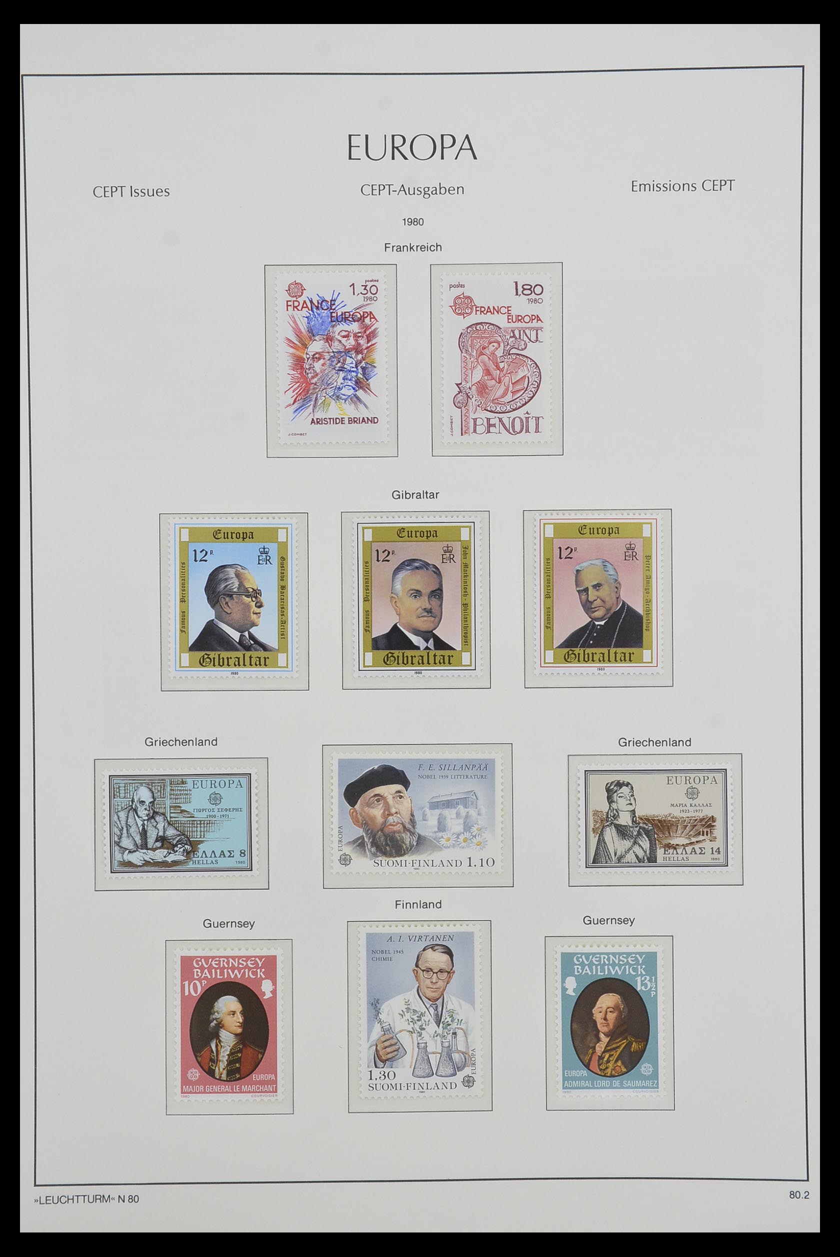 33524 025 - Postzegelverzameling 33524 Europa CEPT 1977-2011.