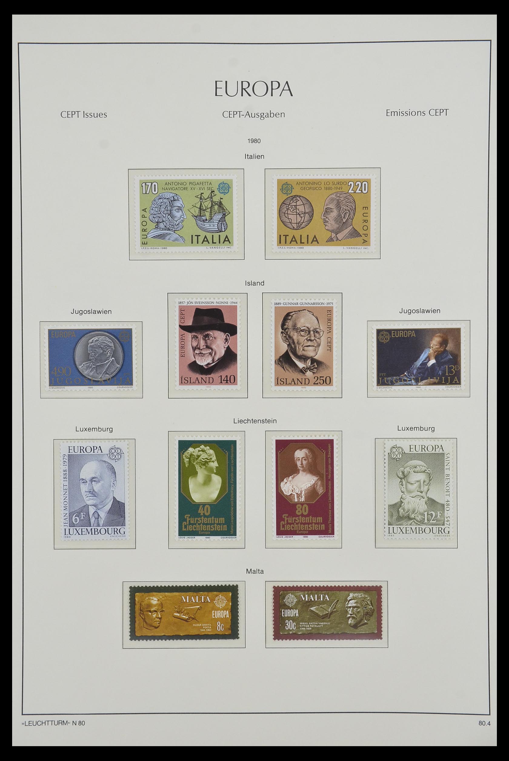 33524 027 - Postzegelverzameling 33524 Europa CEPT 1977-2011.