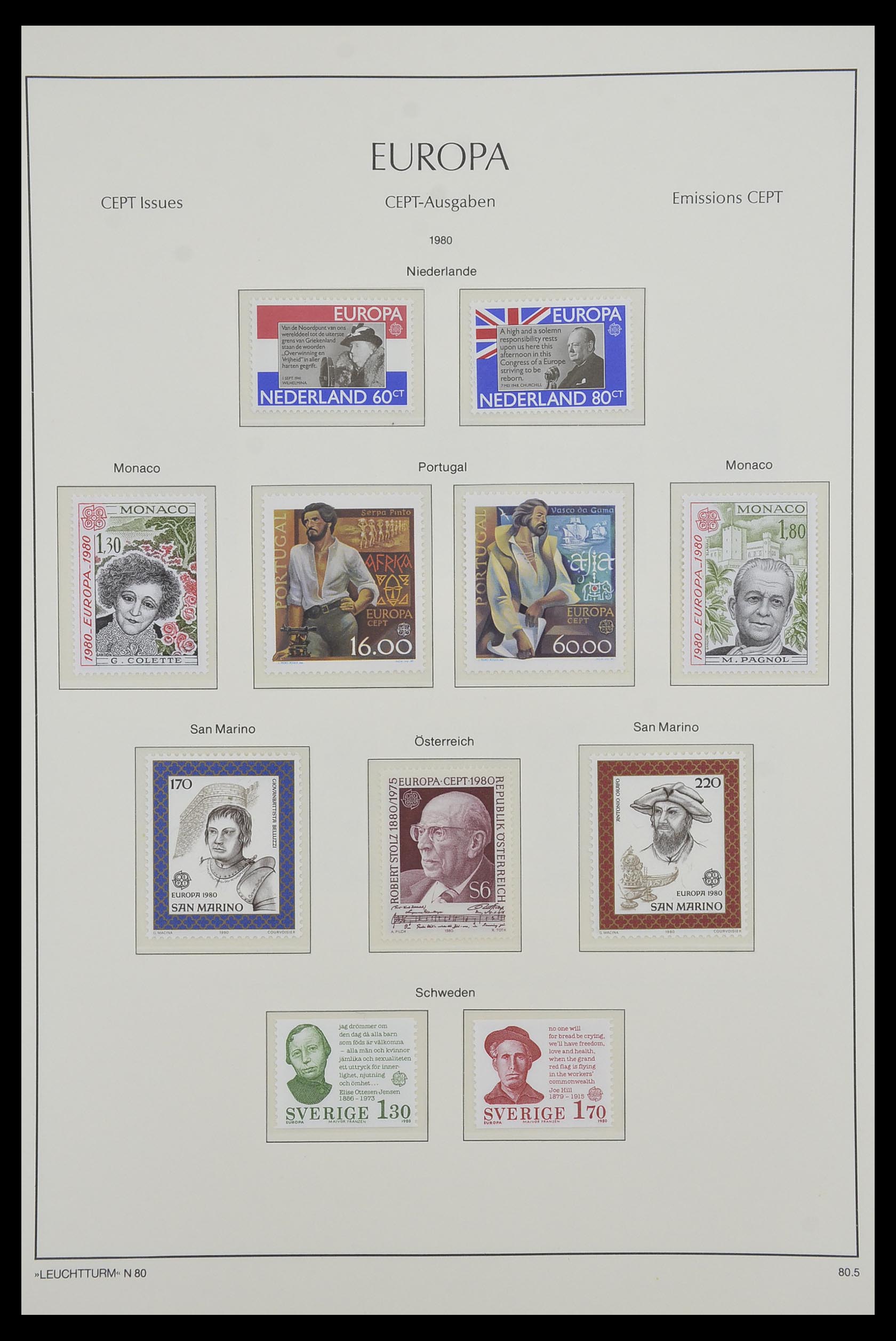 33524 028 - Stamp collection 33524 Europa CEPT 1977-2011.