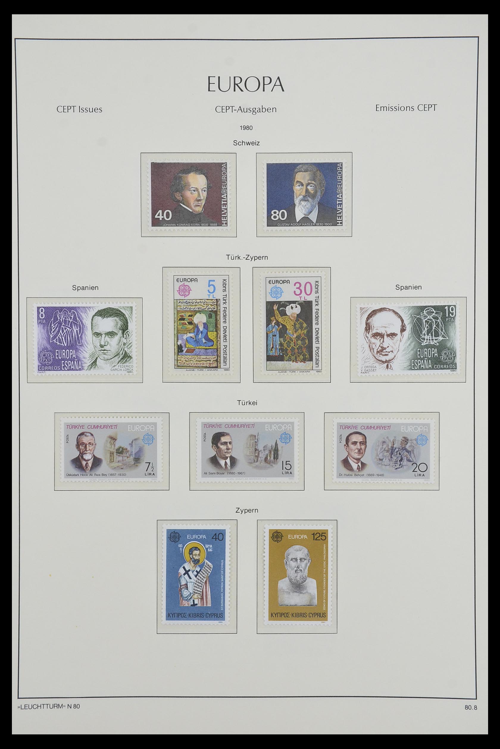 33524 031 - Postzegelverzameling 33524 Europa CEPT 1977-2011.