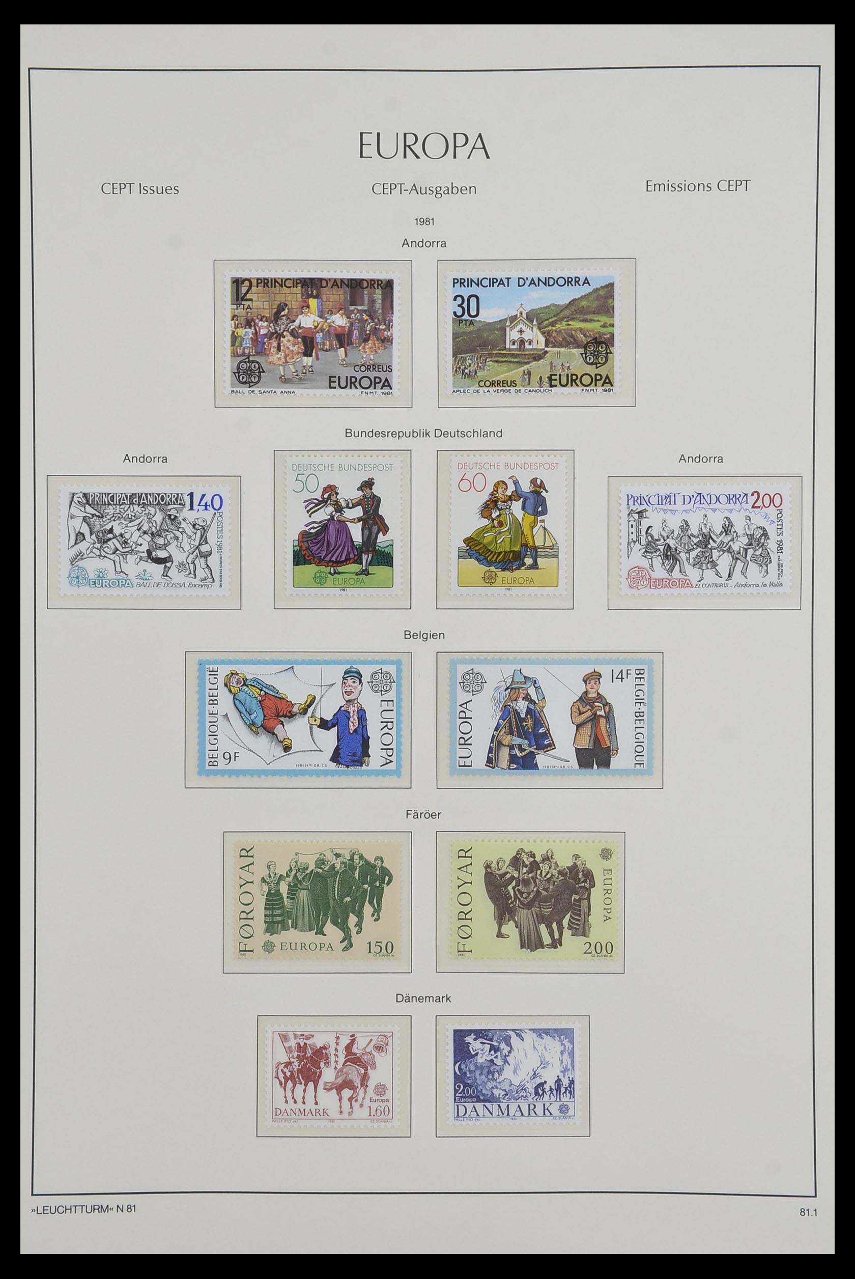 33524 032 - Postzegelverzameling 33524 Europa CEPT 1977-2011.