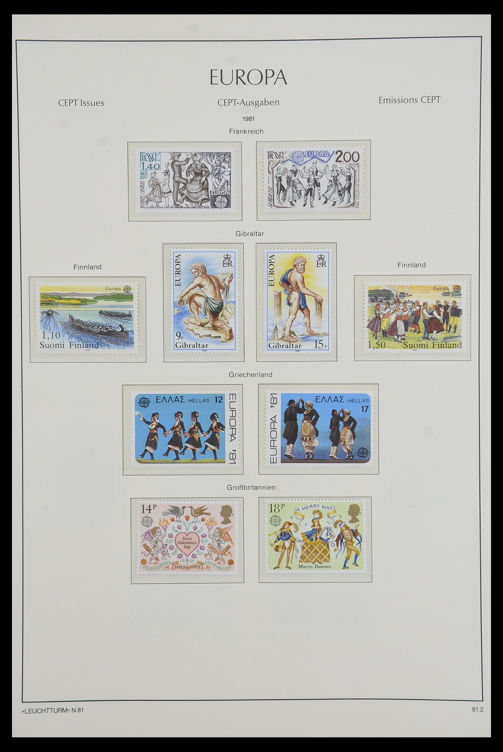 33524 033 - Postzegelverzameling 33524 Europa CEPT 1977-2011.