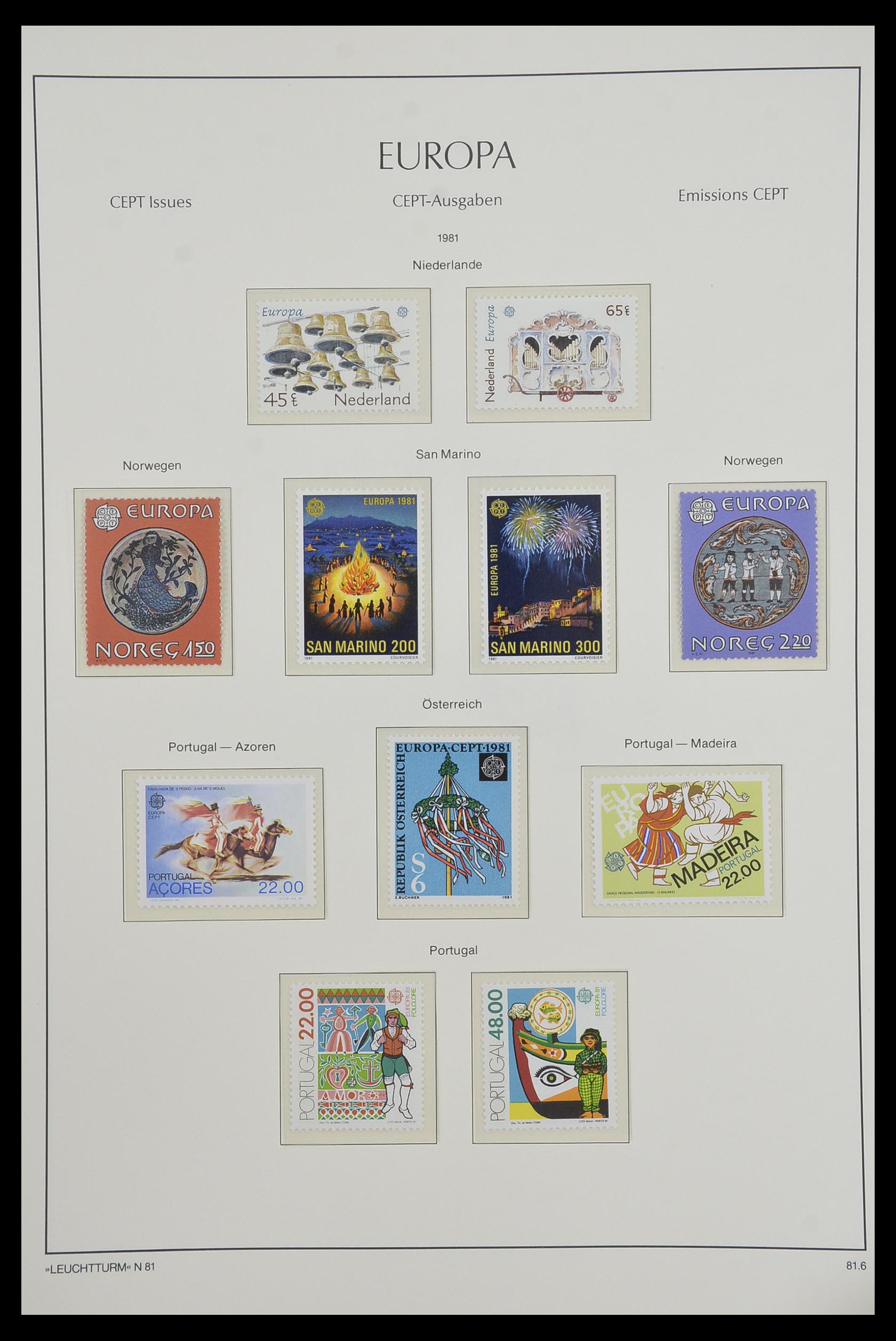 33524 037 - Postzegelverzameling 33524 Europa CEPT 1977-2011.