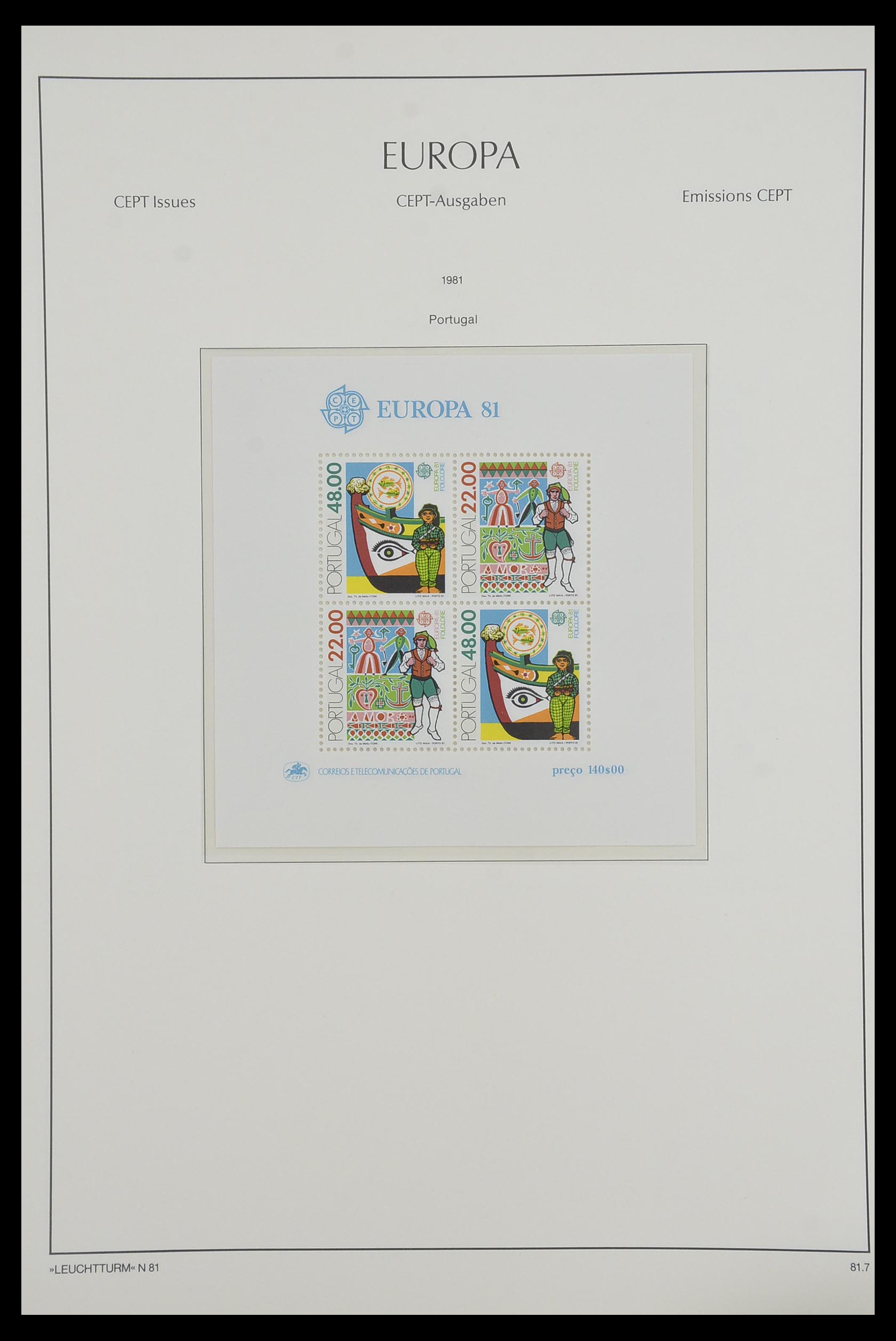 33524 038 - Postzegelverzameling 33524 Europa CEPT 1977-2011.