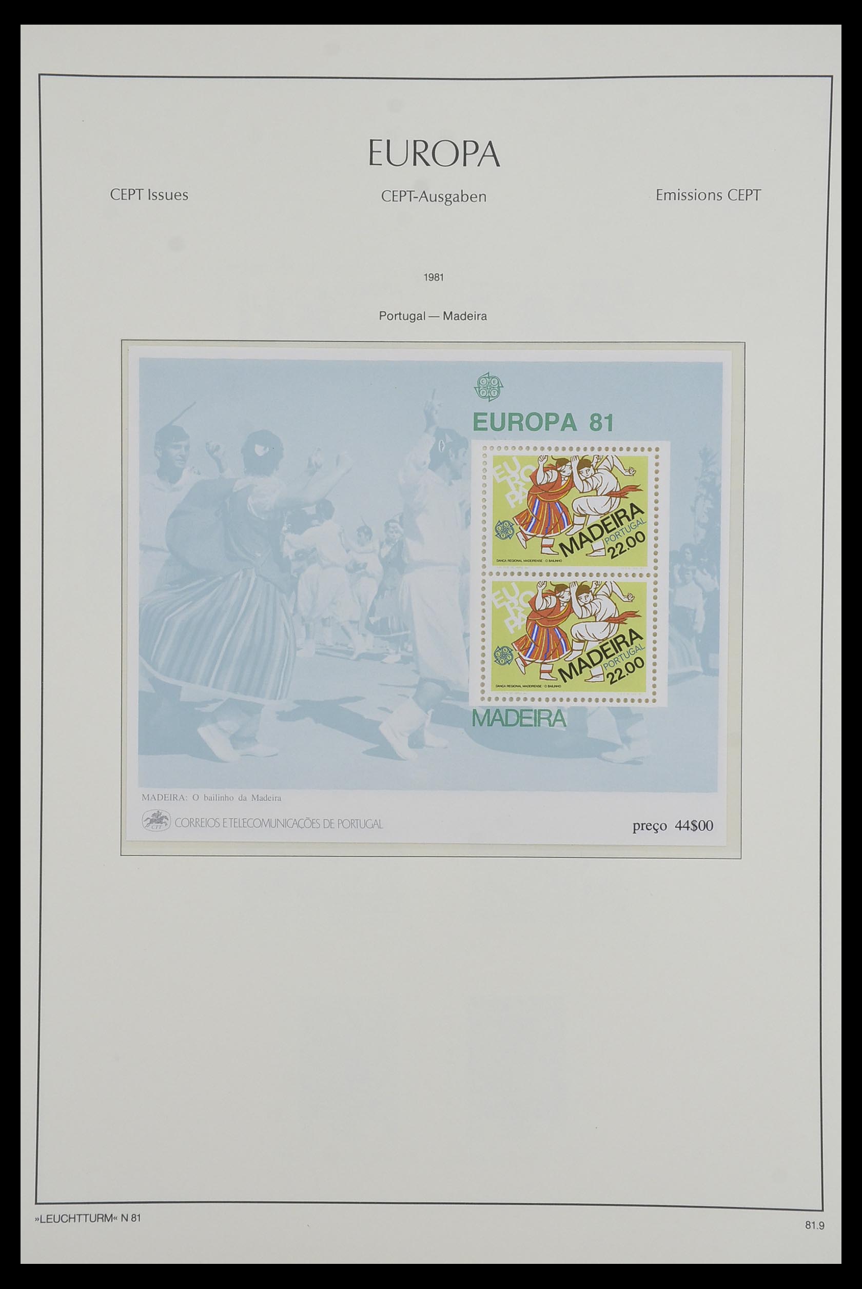 33524 040 - Postzegelverzameling 33524 Europa CEPT 1977-2011.
