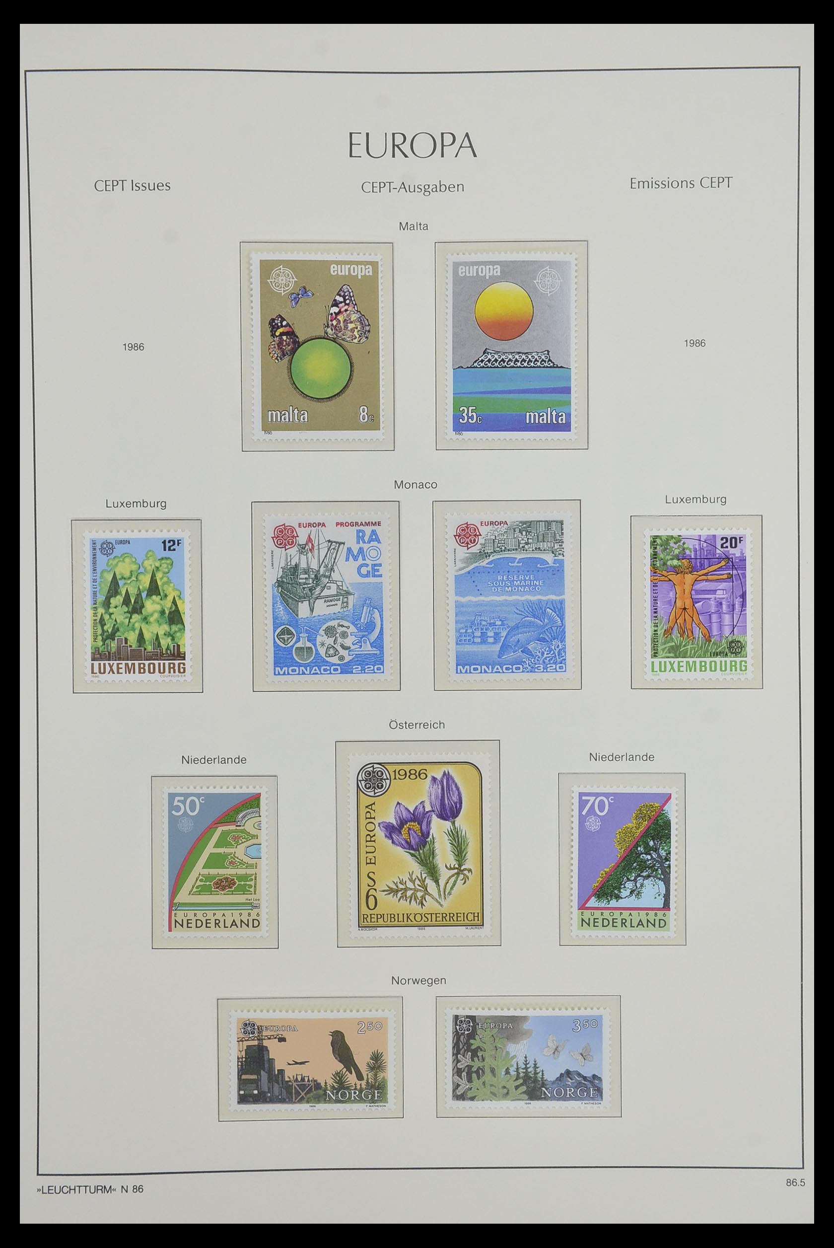 33524 089 - Postzegelverzameling 33524 Europa CEPT 1977-2011.