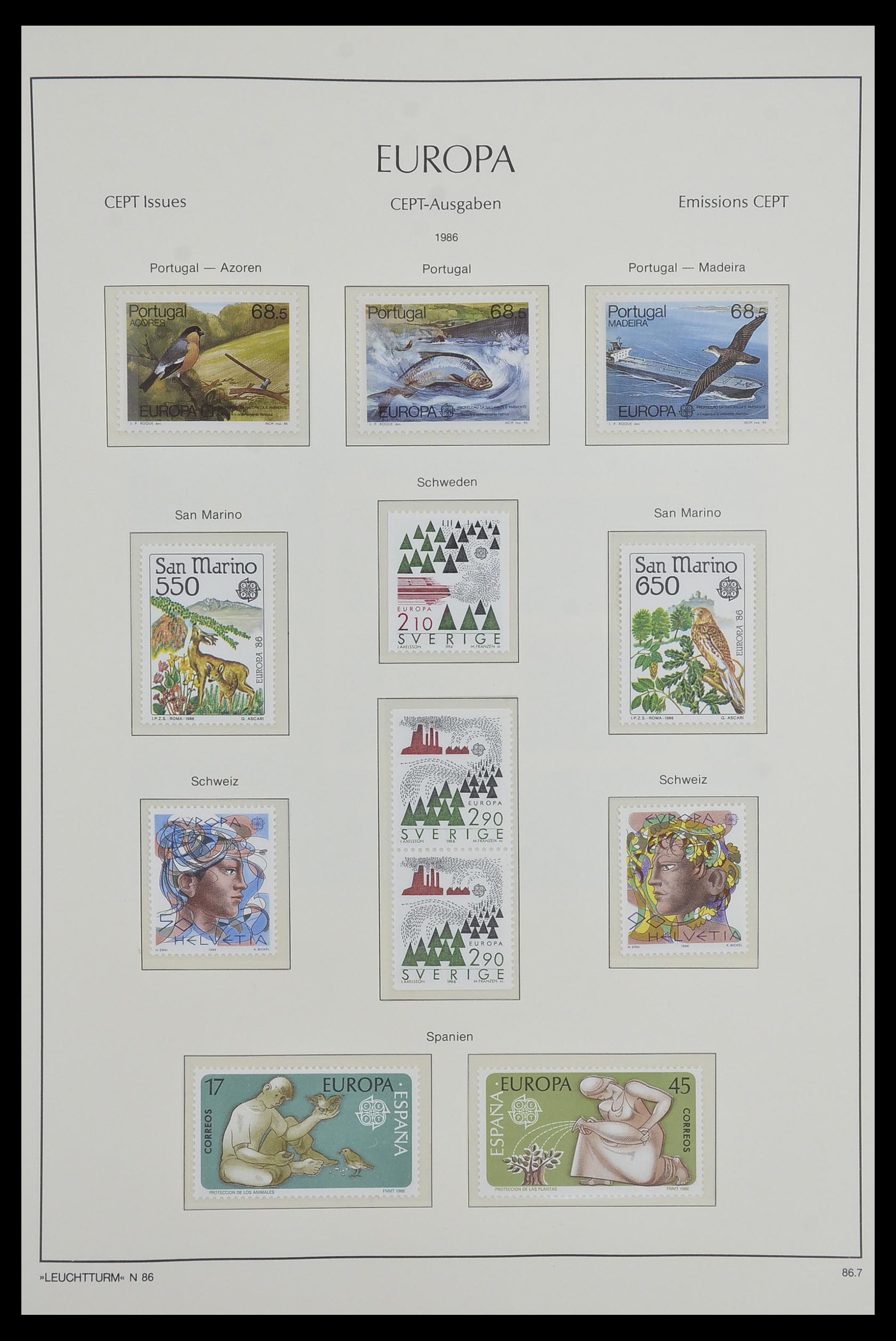 33524 091 - Postzegelverzameling 33524 Europa CEPT 1977-2011.