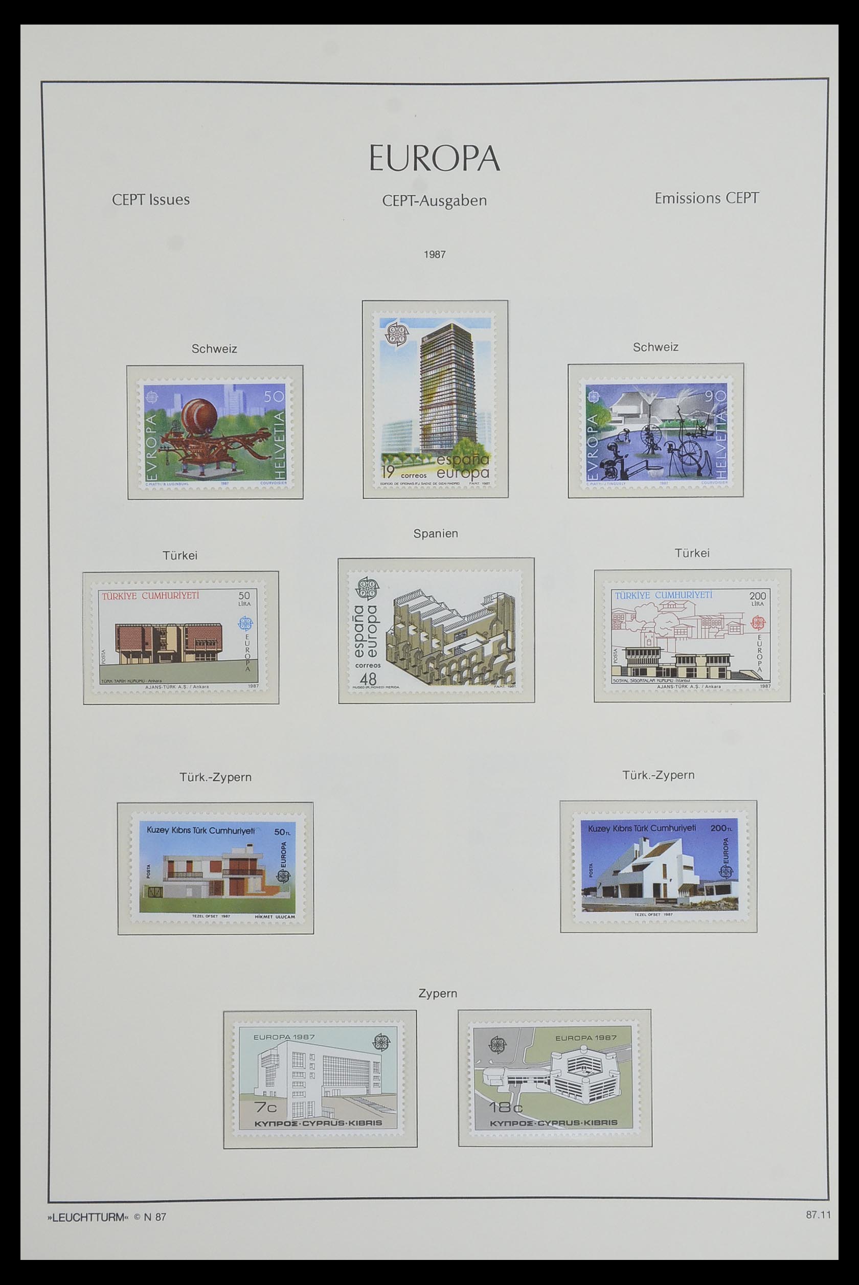 33524 106 - Postzegelverzameling 33524 Europa CEPT 1977-2011.