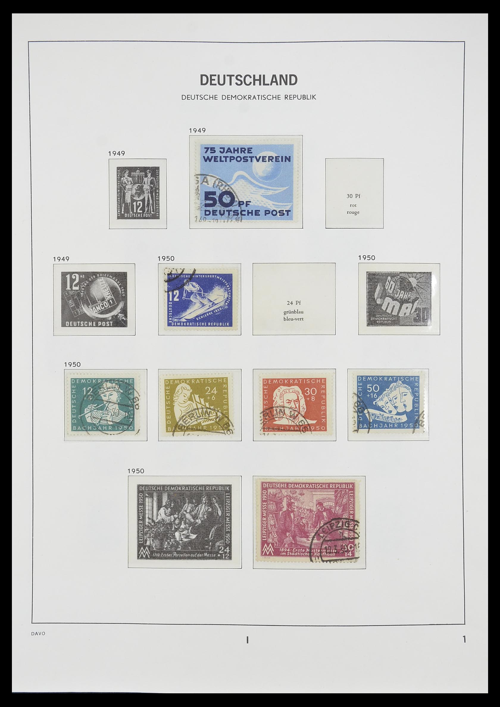 33526 003 - Stamp collection 33526 DDR 1949-1980.